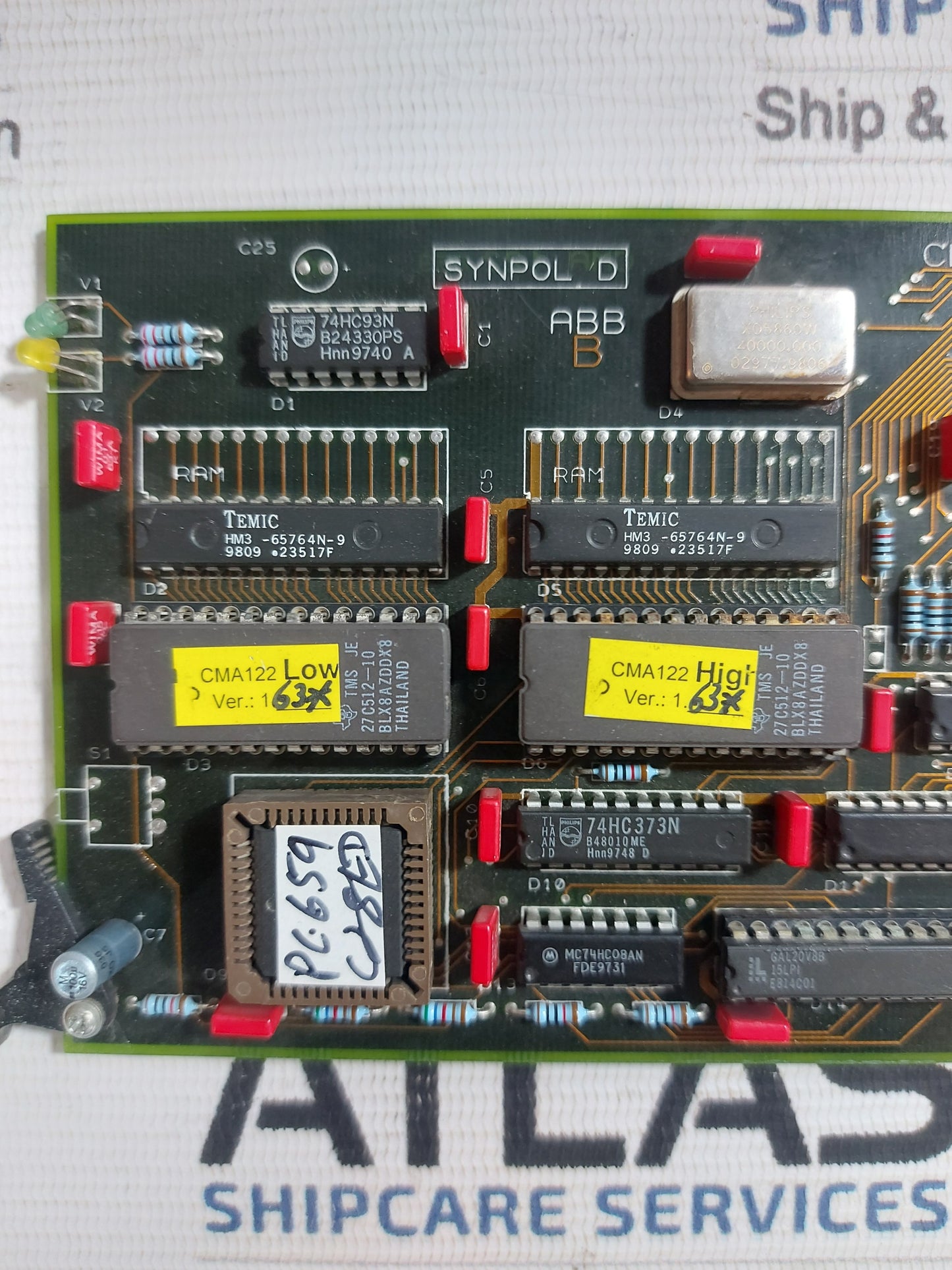 ABB SYNPOL D CMA122 AE3 3DDE 300 402 PCB CARD