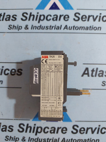 ABB TA25 DU THERMAL OVERLOAD RELAY