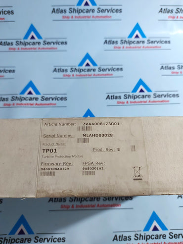 ABB TP01 2VAA008173R01 TURBINE PROTECTION MODULE