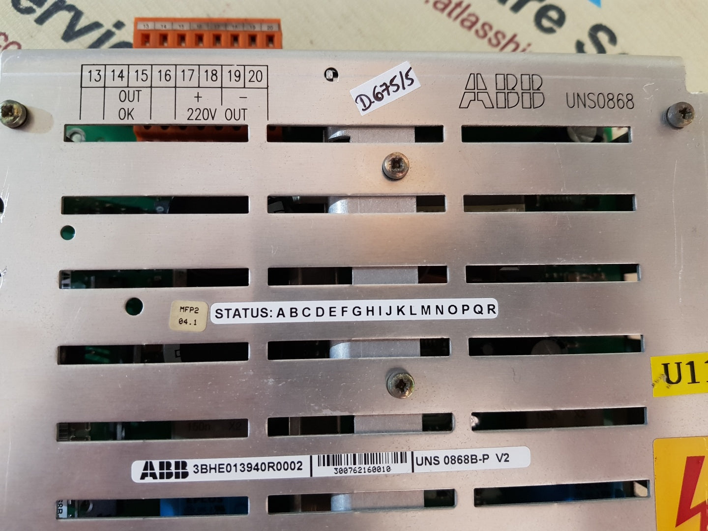 ABB UNS0868 FONTE UNITROL