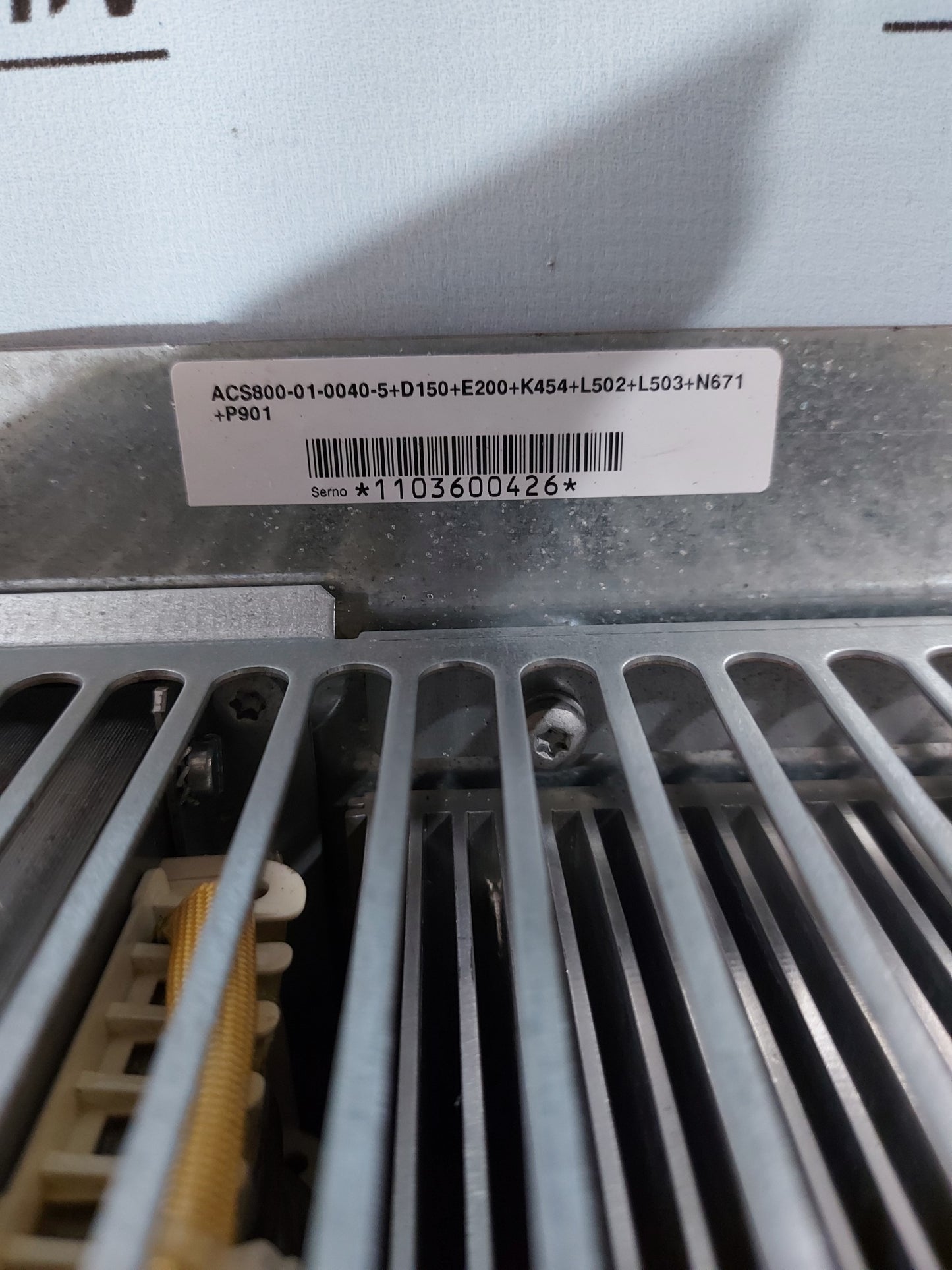 ABB VFD DRIVE ACS800-01-0040-5+D150+E200+K454+L502+L503+N671+P901