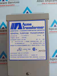 ACME T-2-53008-S GENERAL PURPOSE TRANSFORMER