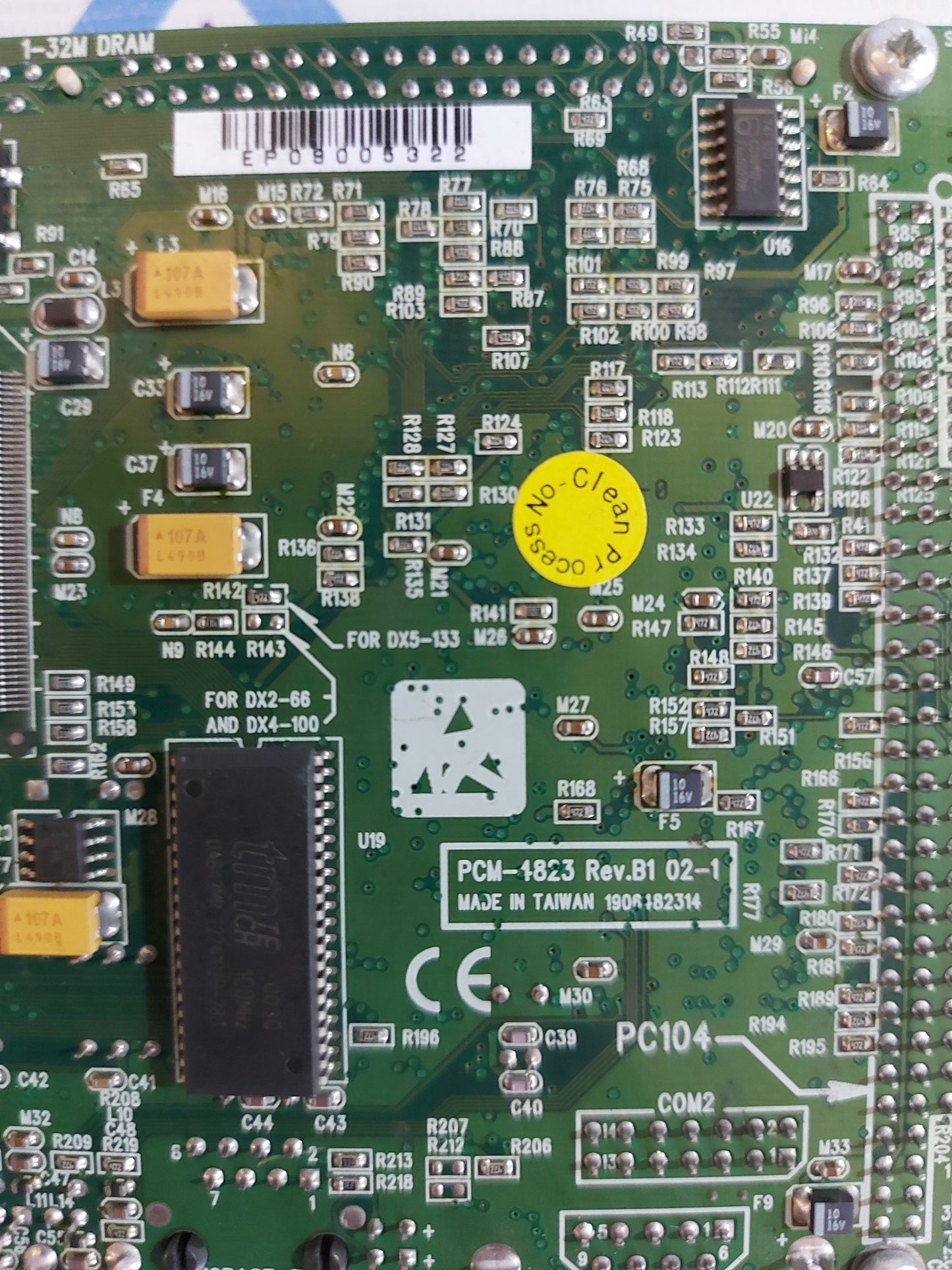 ADVANTECH PCM-1823 REV.B1 02-1 INDUSTRIAL MOTHERBOARD