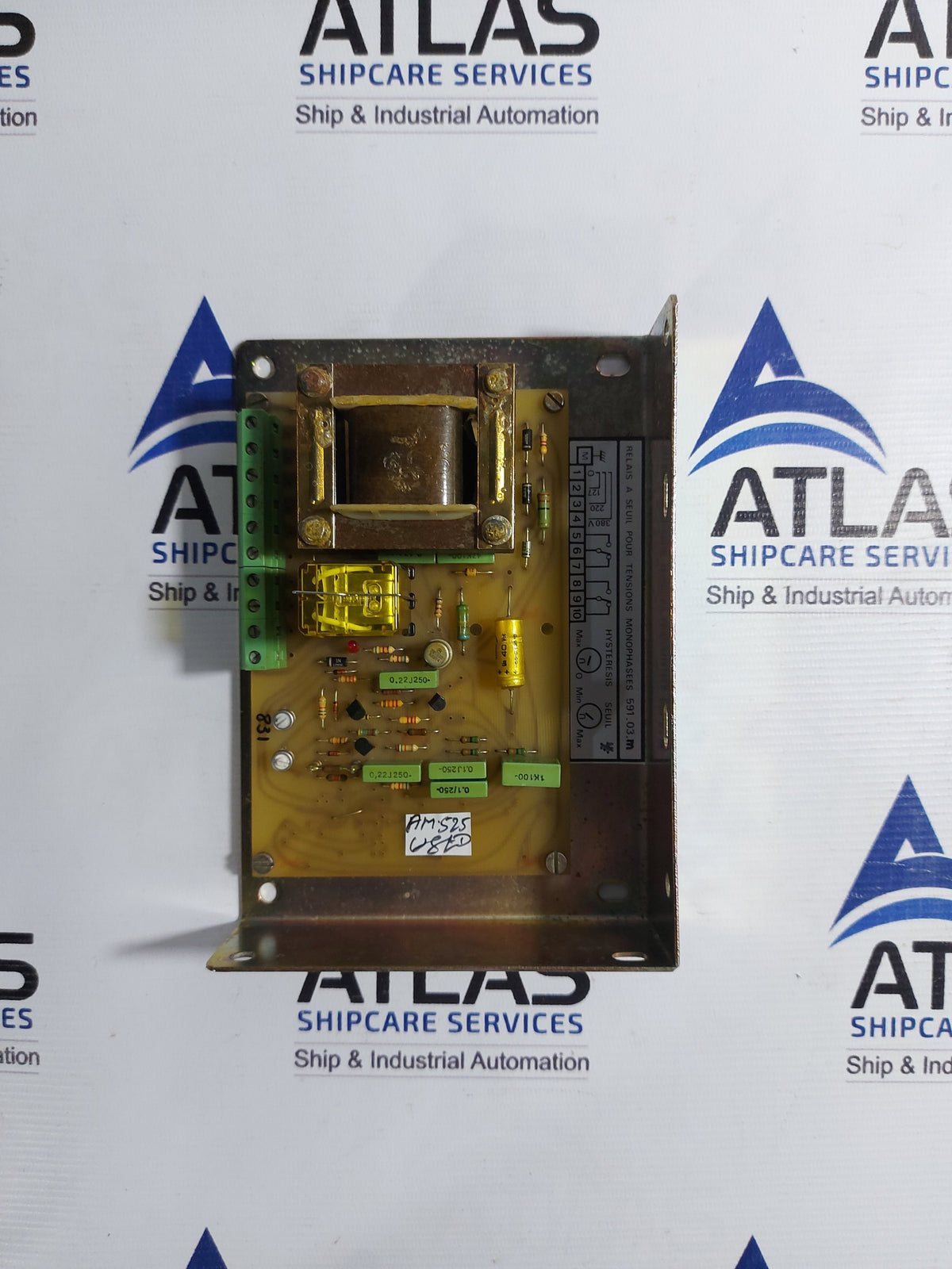 AEES 591 03 M THRESHOLD VOLTAGE RELAY FOR SINGLE-PHASE VOLTAGE