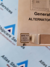 AEG GSK 6.60 Alternator And Ship'S Main Protection Unit