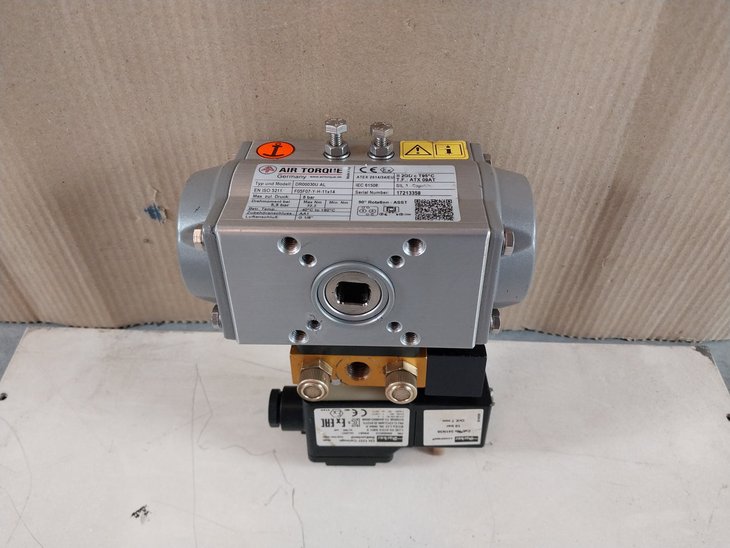 AIR TORQUE DR00030U AL PNEUMATIC ACTUATOR F05F07-Y-H-11x14