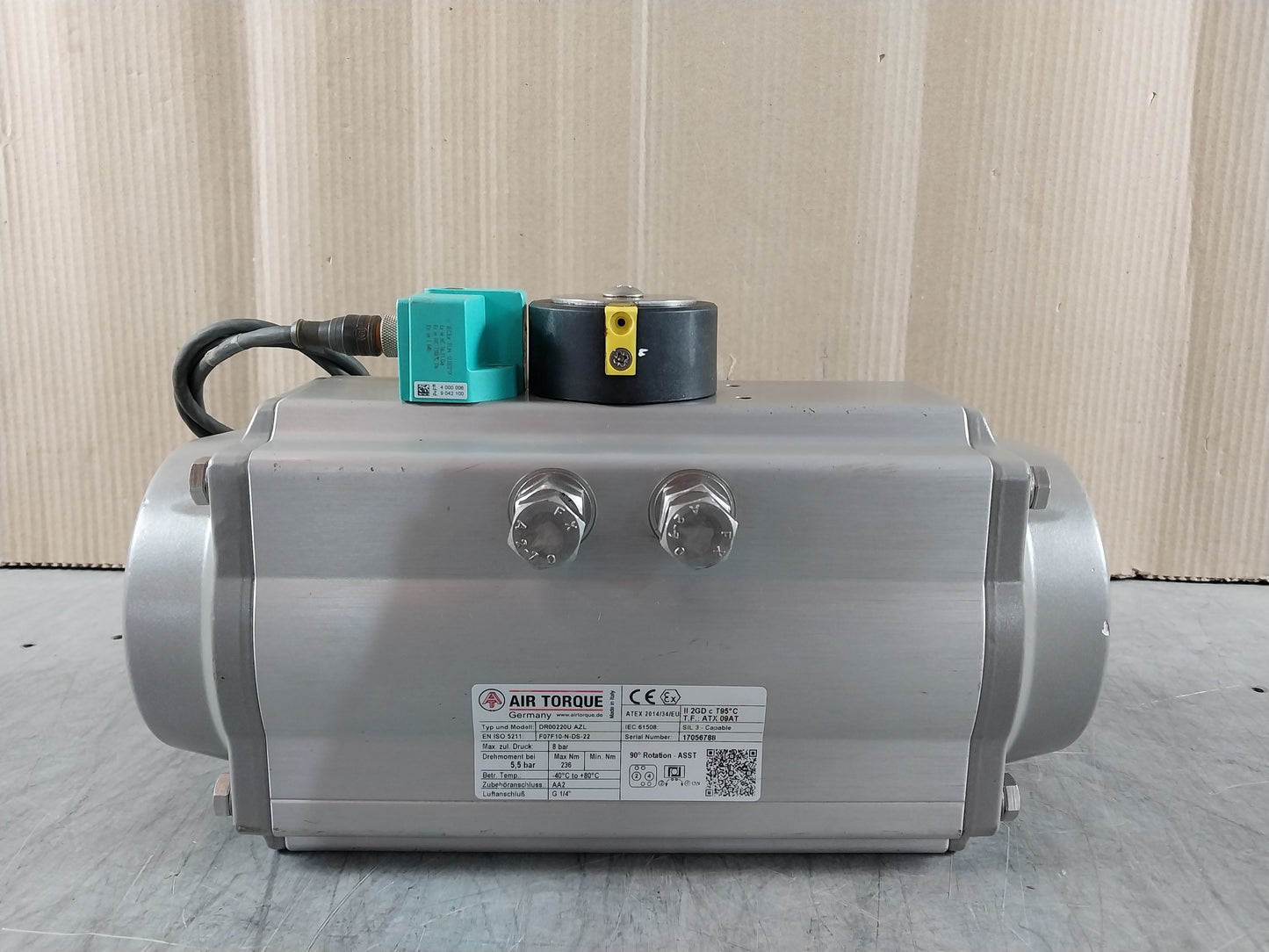 AIR TORQUE DR00220U AZL PNEUMATIC ACTUATOR