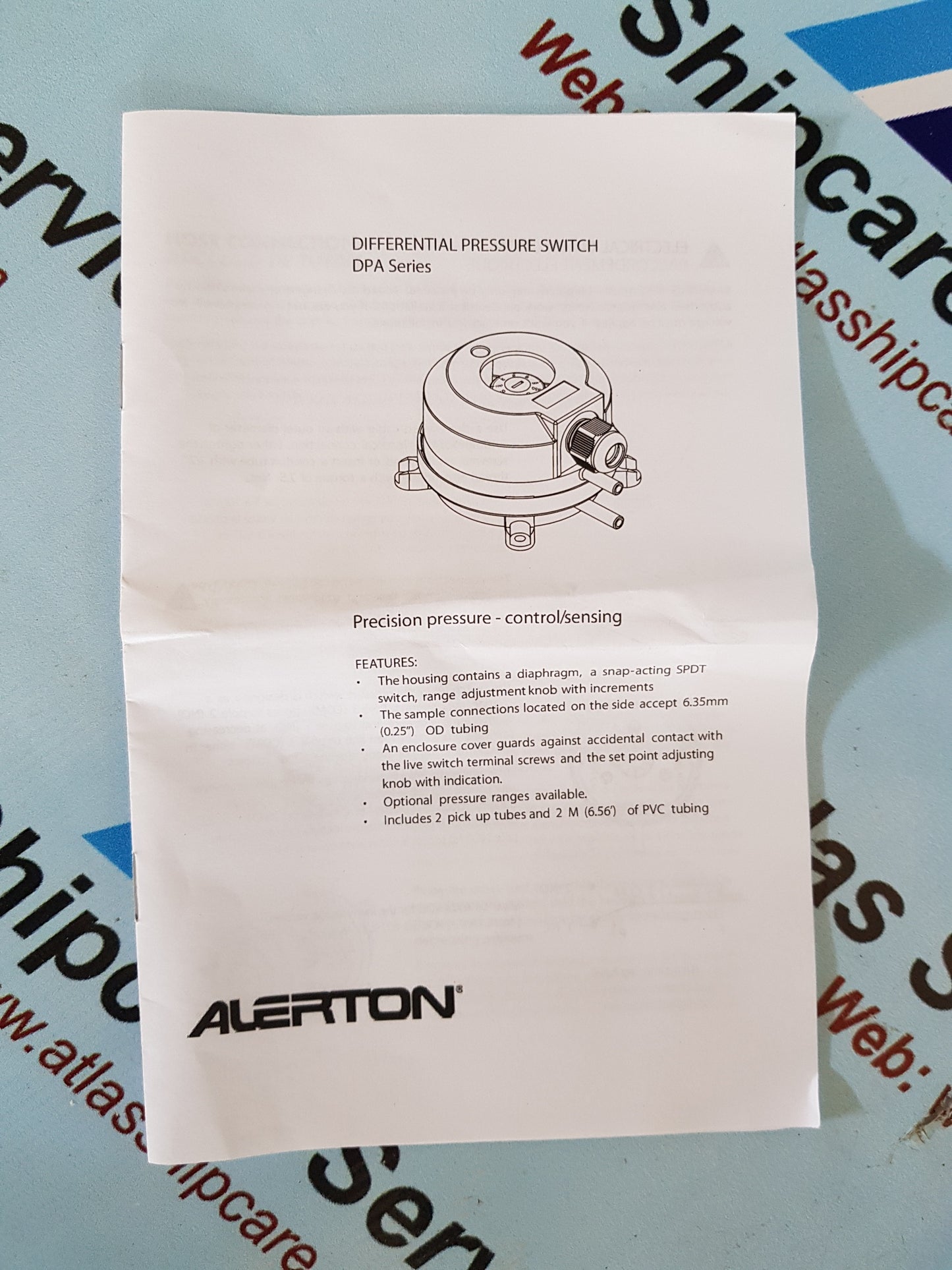 ALERTON DPA500-AC DIFFRENTIAL PRESSURE ADJUDTING SWITCH