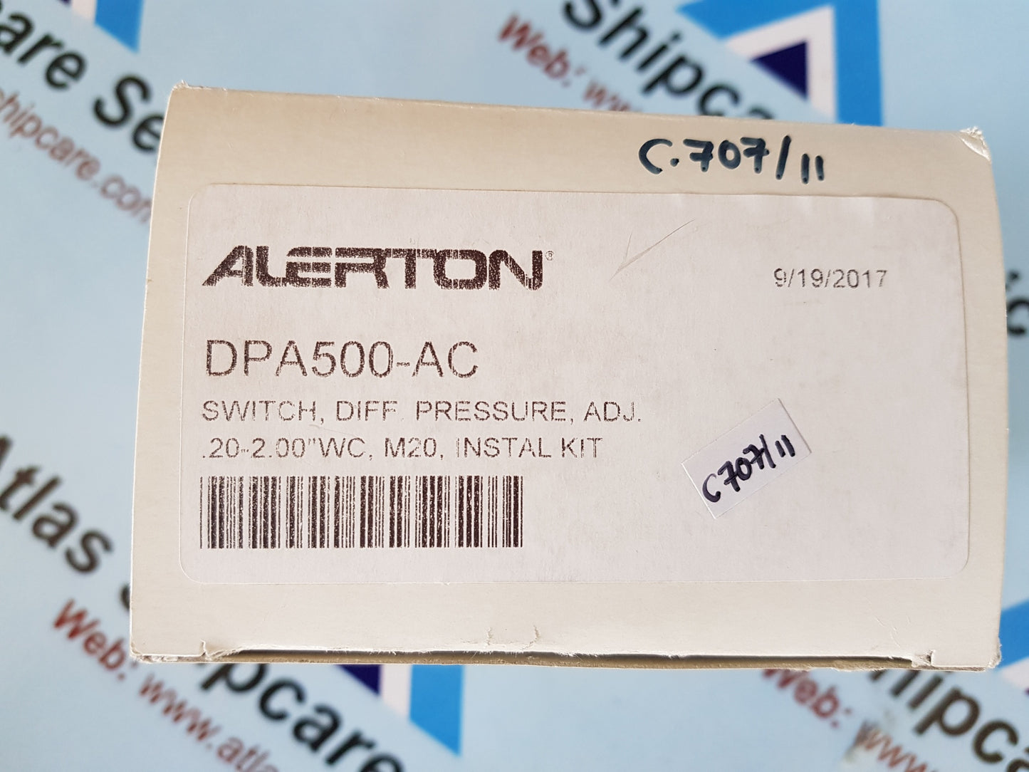 ALERTON DPA500-AC DIFFRENTIAL PRESSURE ADJUDTING SWITCH