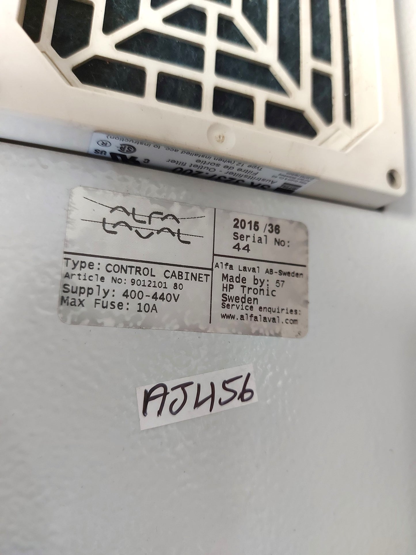 ALFA LAVAL CONTROL CABINET 9012101 80
