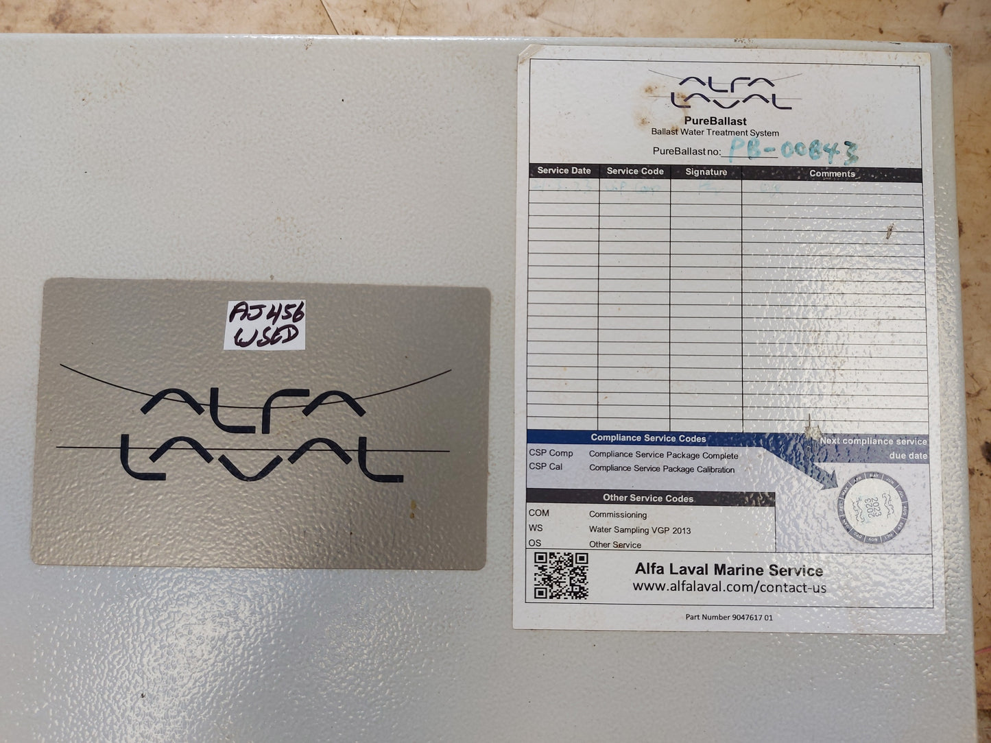 ALFA LAVAL CONTROL CABINET 9012101 80