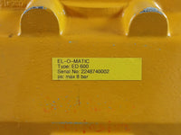 ALFA LAVAL ED 600 EL-O-MATIC RACK AND PINION PNEUMATIC ACTUACTOR