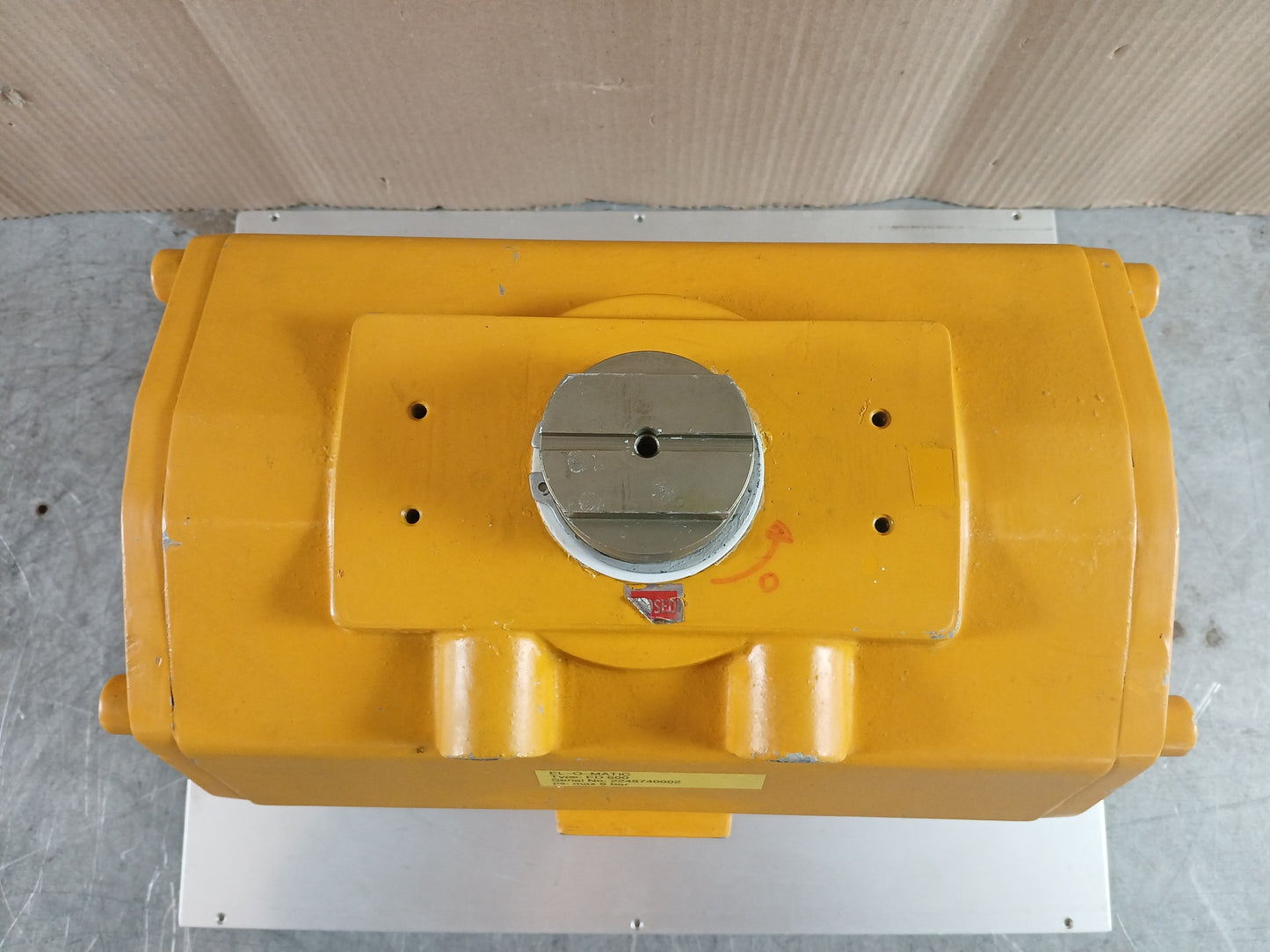 ALFA LAVAL ED 600 EL-O-MATIC RACK AND PINION PNEUMATIC ACTUACTOR
