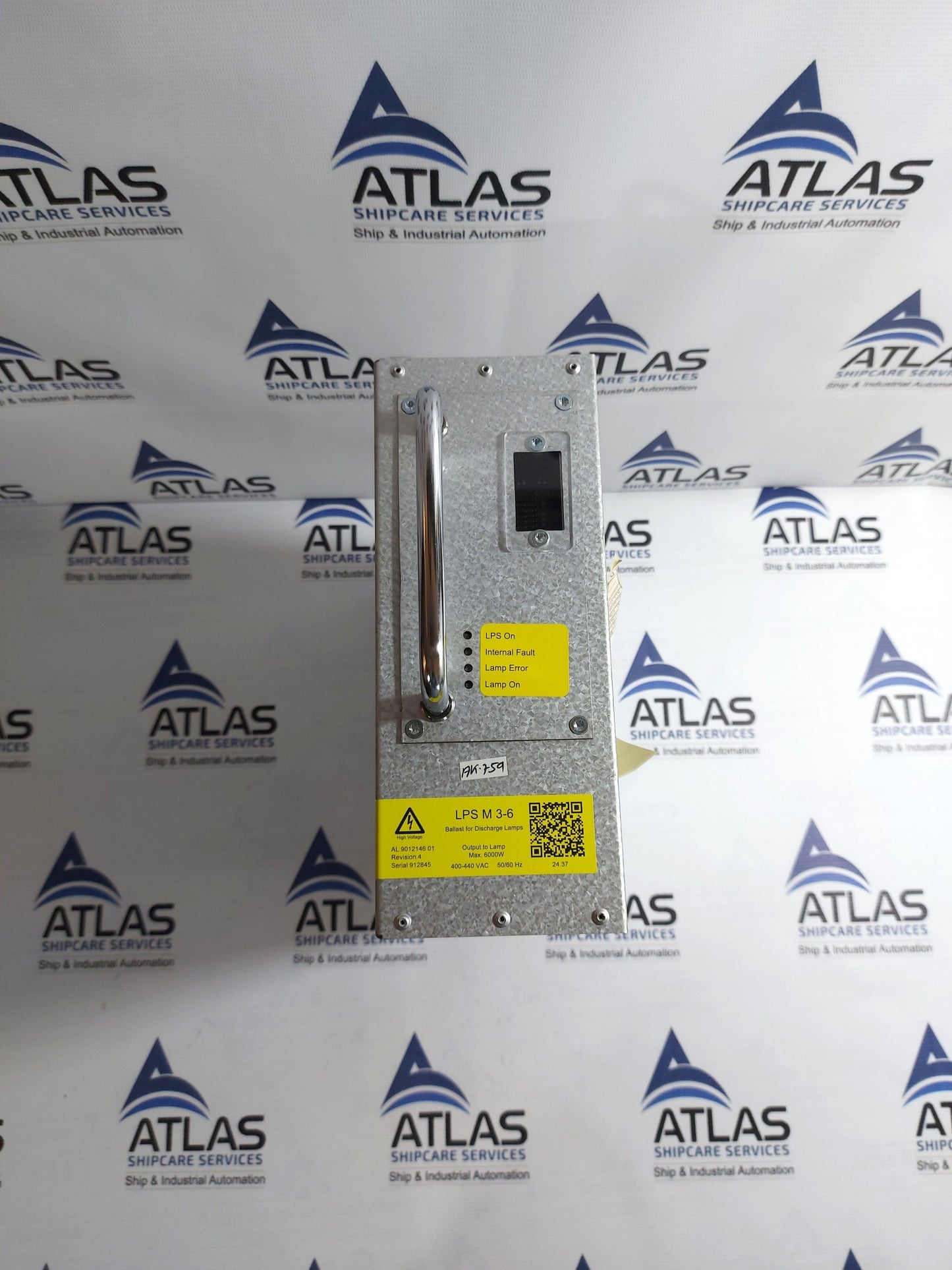 ALFA LAVAL LPS M 3-6 LAMP POWER SUPPLY 9012146 01 REV.4