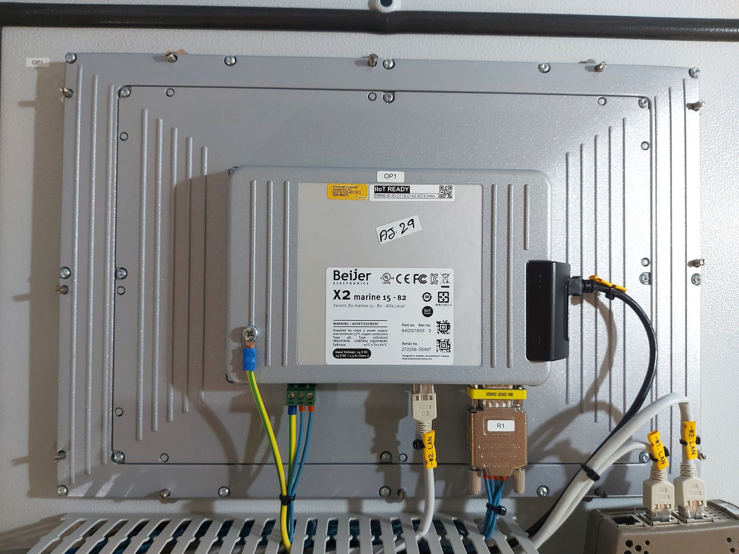 ALFA LAVAL REMOTE CONTROL PANEL 640001605 REV.3