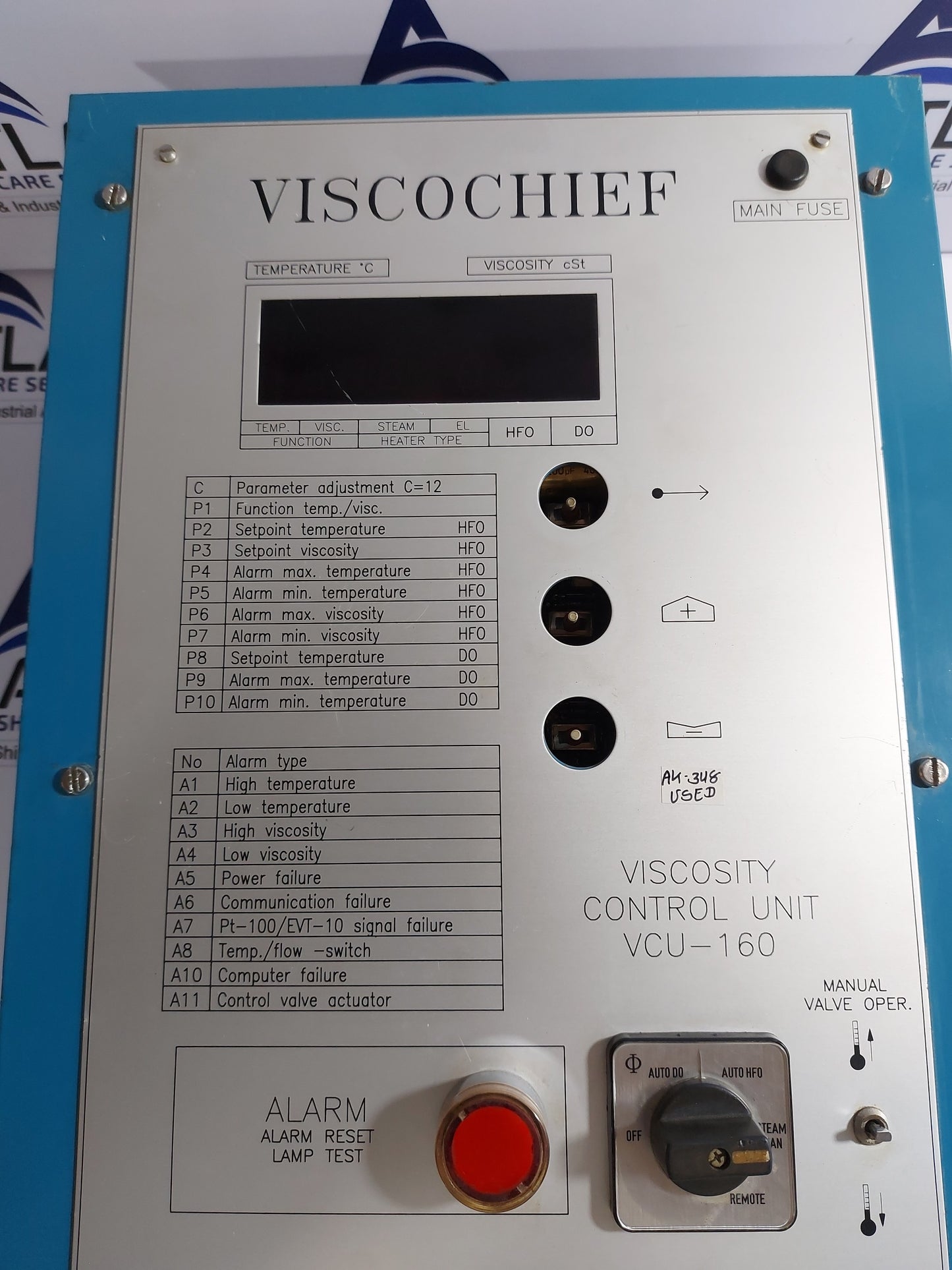 ALFA LAVAL VISCOCHIEF VISCOSITY VCU-160 CONTROL UNIT