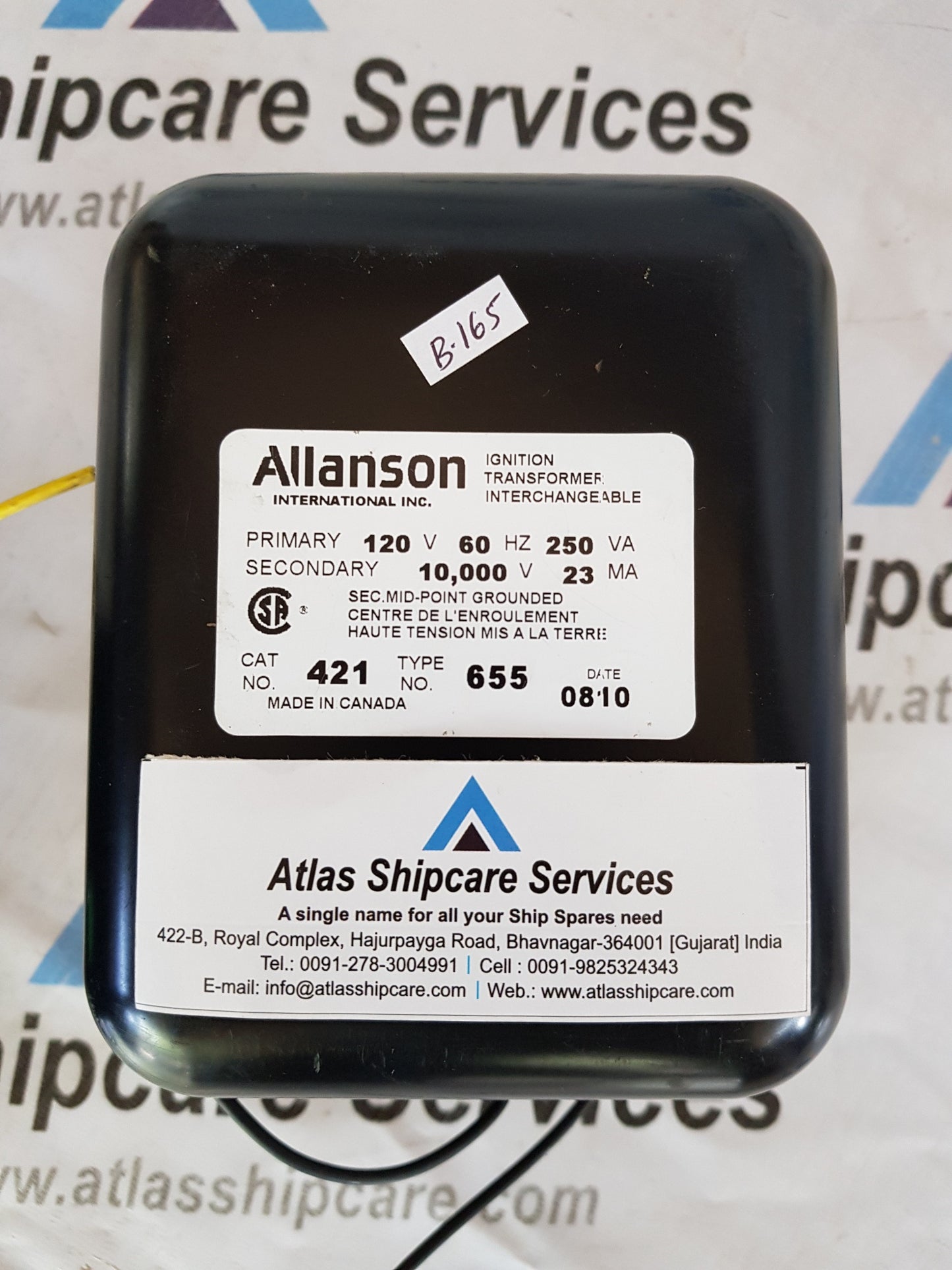 ALLANSON 655 IGNITION TRANSFORMER INTERCHANGEABLE