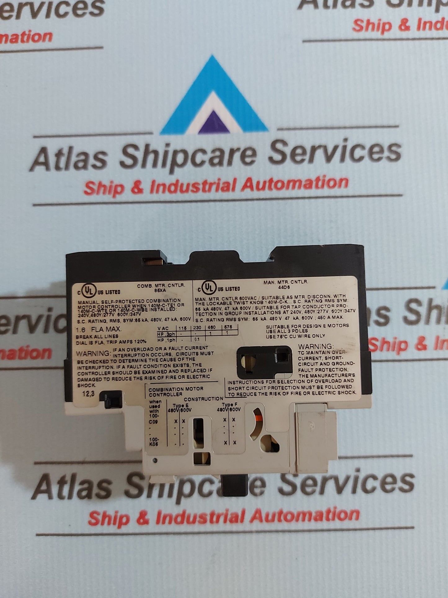 ALLEN-BRADLEY 140M-C2E-B16 SERIES C MOTOR PROTECTION CIRCUIT BREAKER