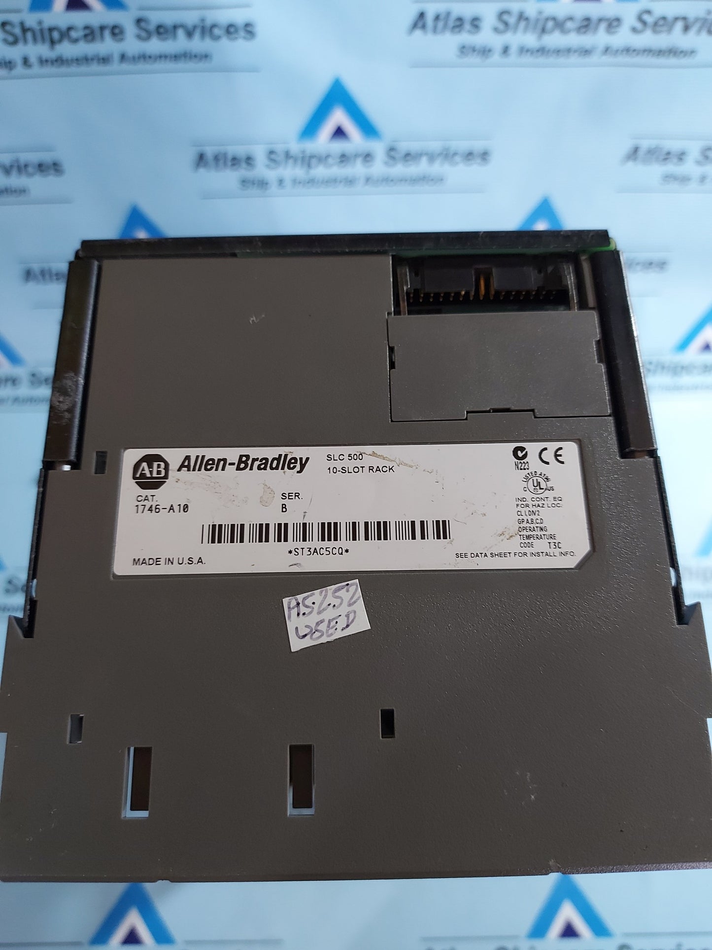 ALLEN-BRADLEY 1746-A10 SLC 500 10-SLOT MODULAR CHASSIS