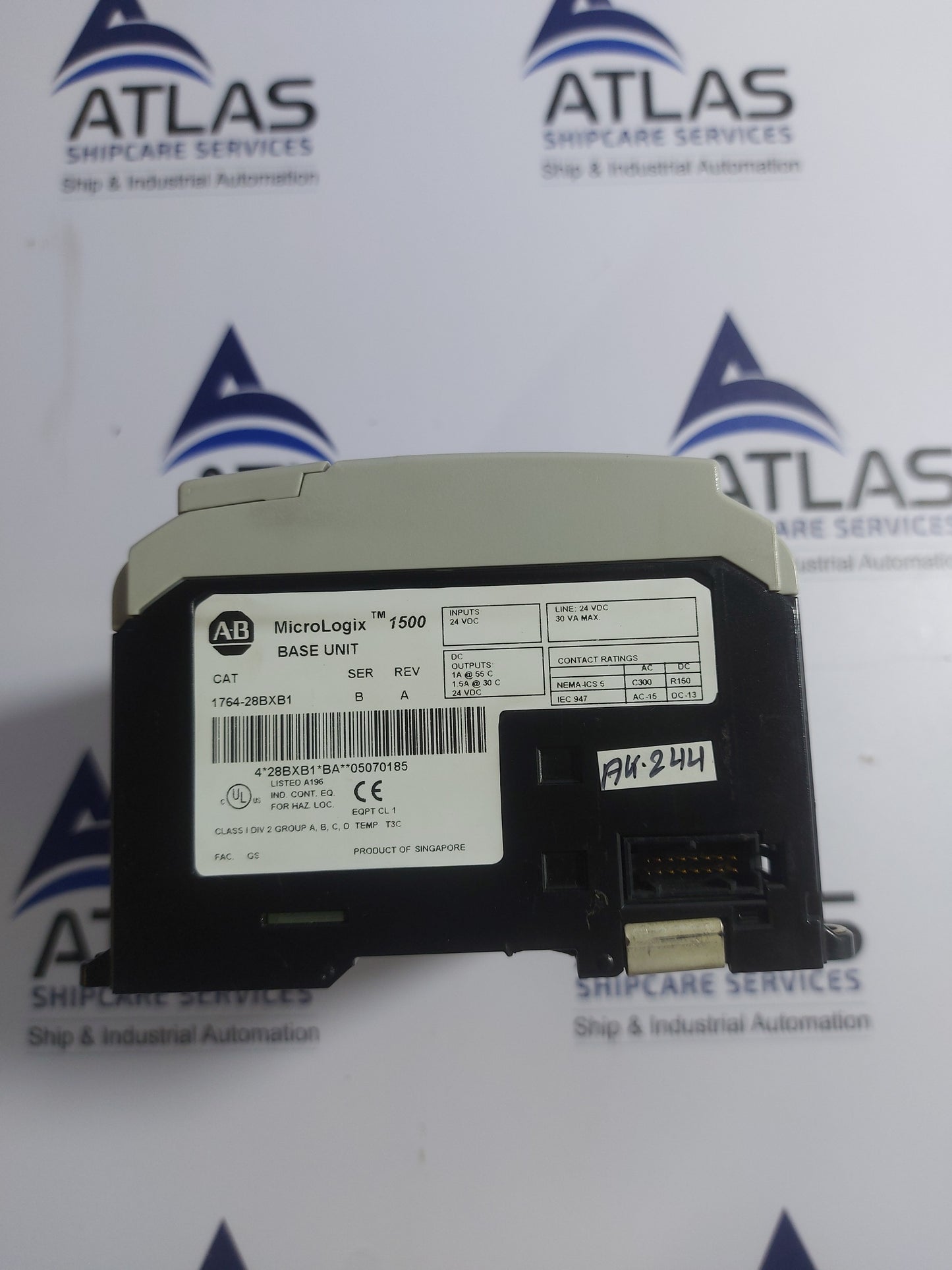 ALLEN-BRADLEY 1764-28BXB1 SER.B MICROLOGIX 1500 BASE UNIT