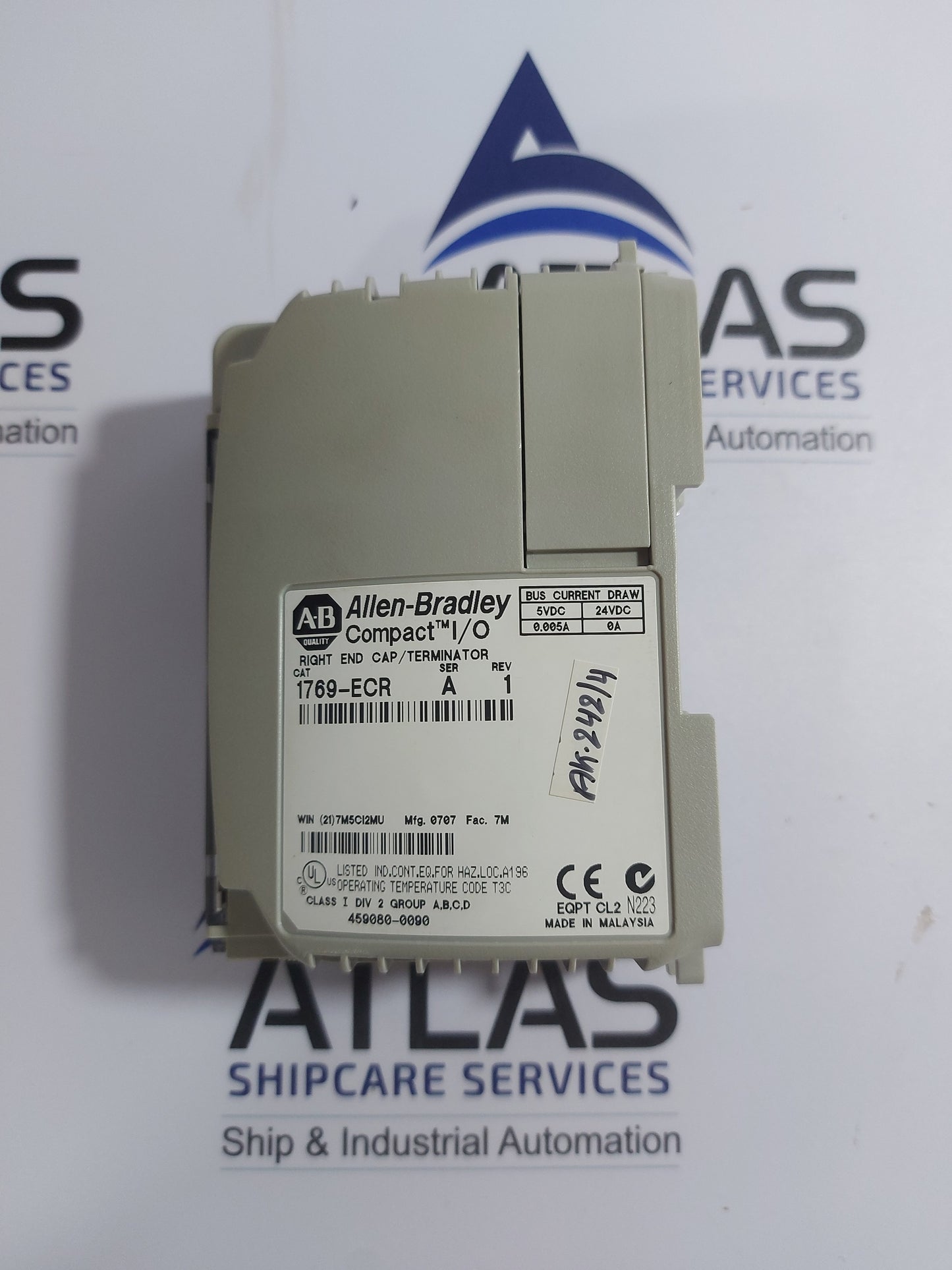 ALLEN-BRADLEY 1769-ECR RIGHT END CAP/TERMINATOR 24VDC