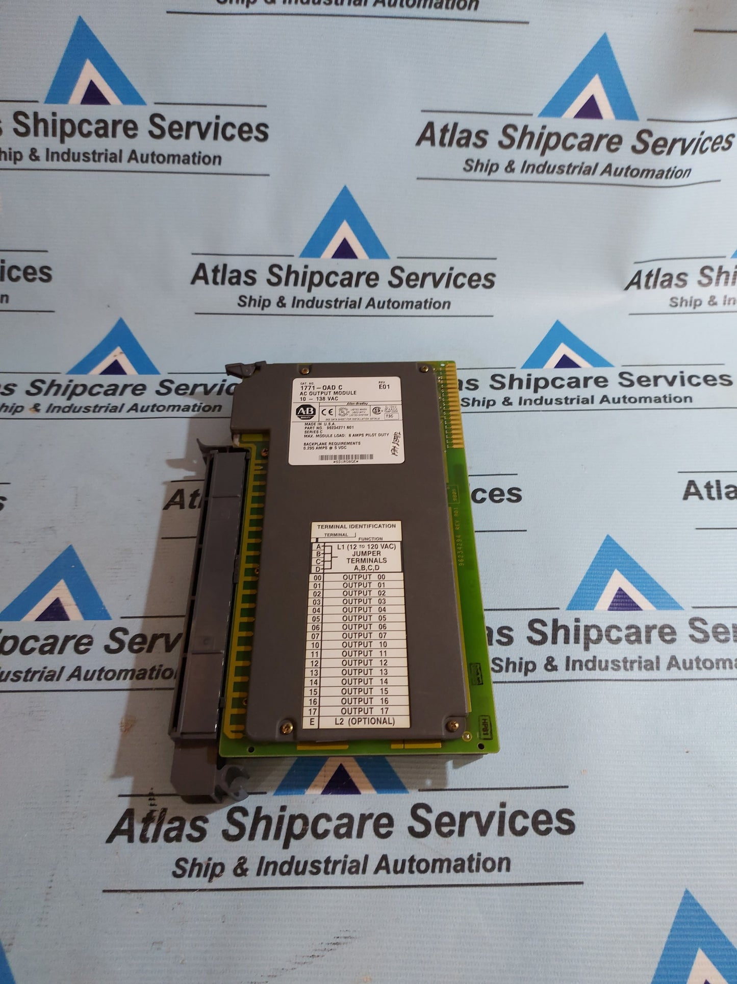 ALLEN-BRADLEY 1771-OAD C AC OUTPUT MODULE 10-138VAC