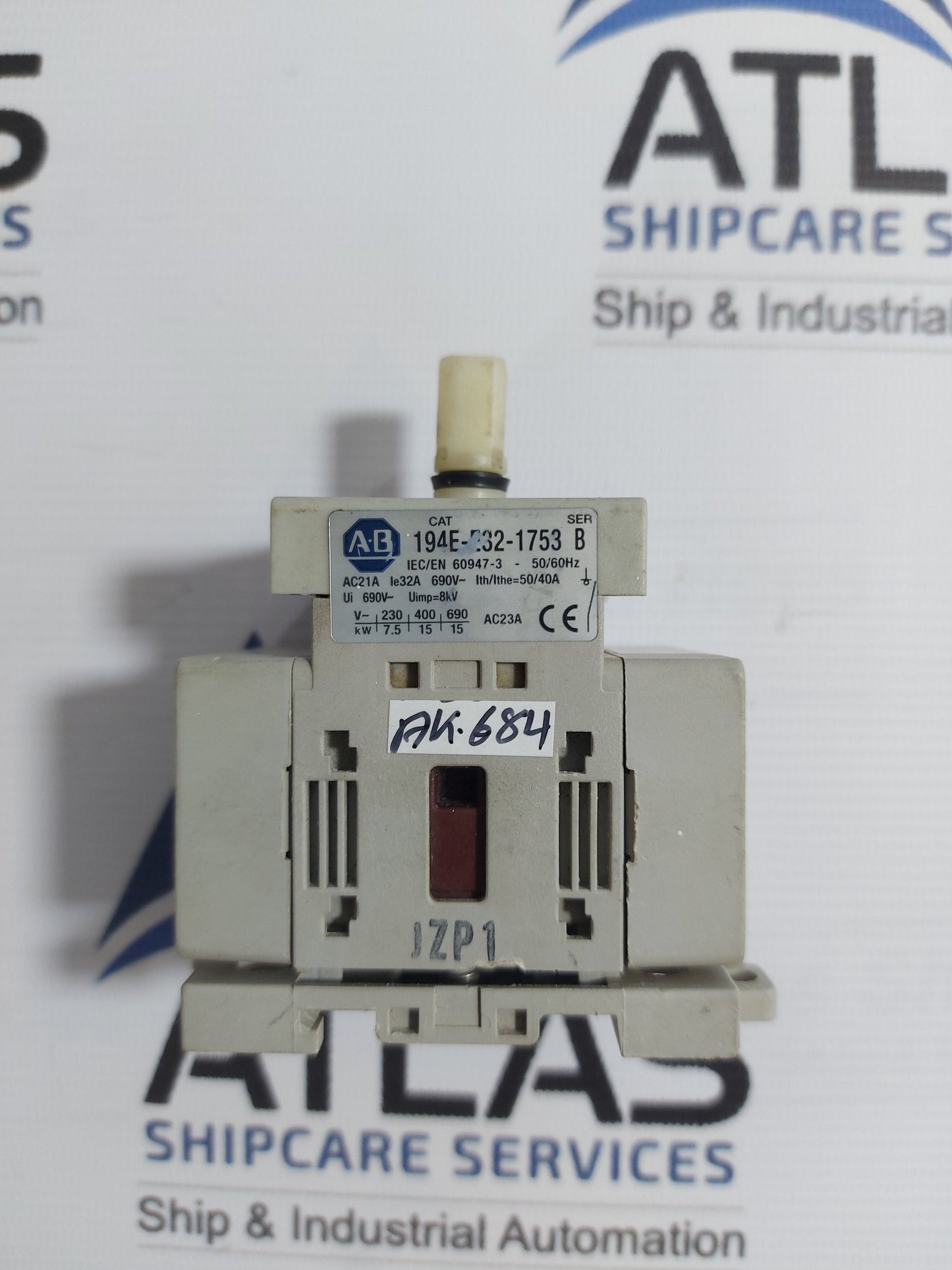 ALLEN-BRADLEY 194E-E32-1753 SER B DISCONNECT LOAD SWITCH