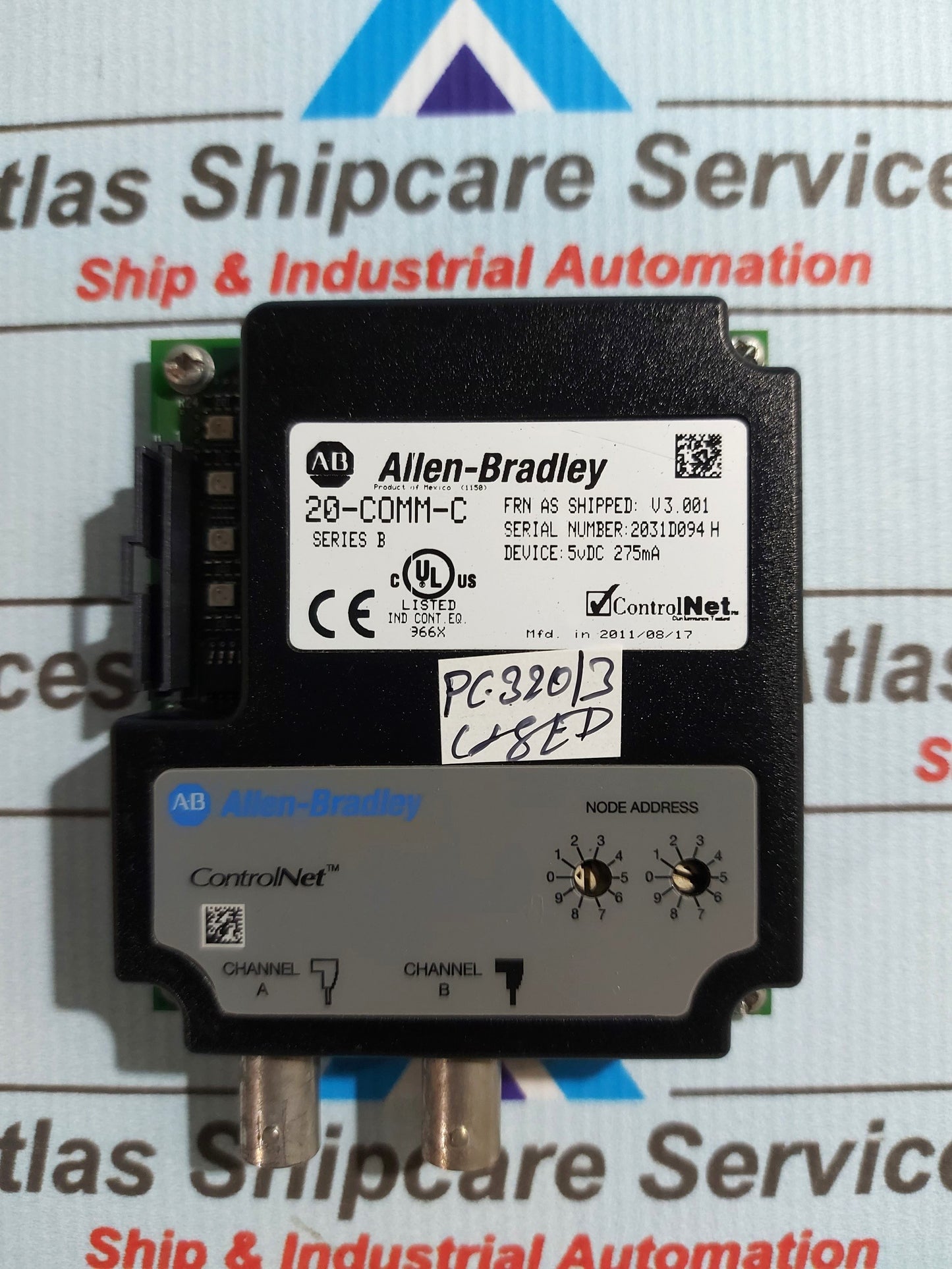 ALLEN-BRADLEY 20-COMM-C SERIES B POWERFLEX CONTROLNET ADAPTER