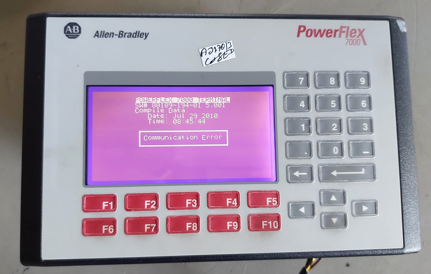 ALLEN-BRADLEY 2711-K5A5L11P OPERATOR INTERFACE PANEL 100-240VAC 0.25-0.15A SER.H