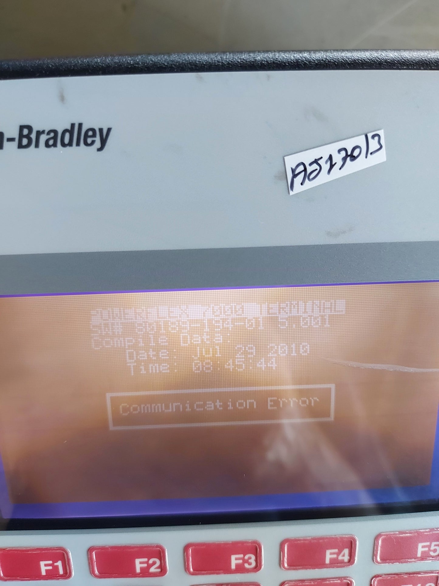 ALLEN-BRADLEY 2711-K5A5L11P OPERATOR INTERFACE PANEL 100-240VAC 0.25-0.15A SER.H