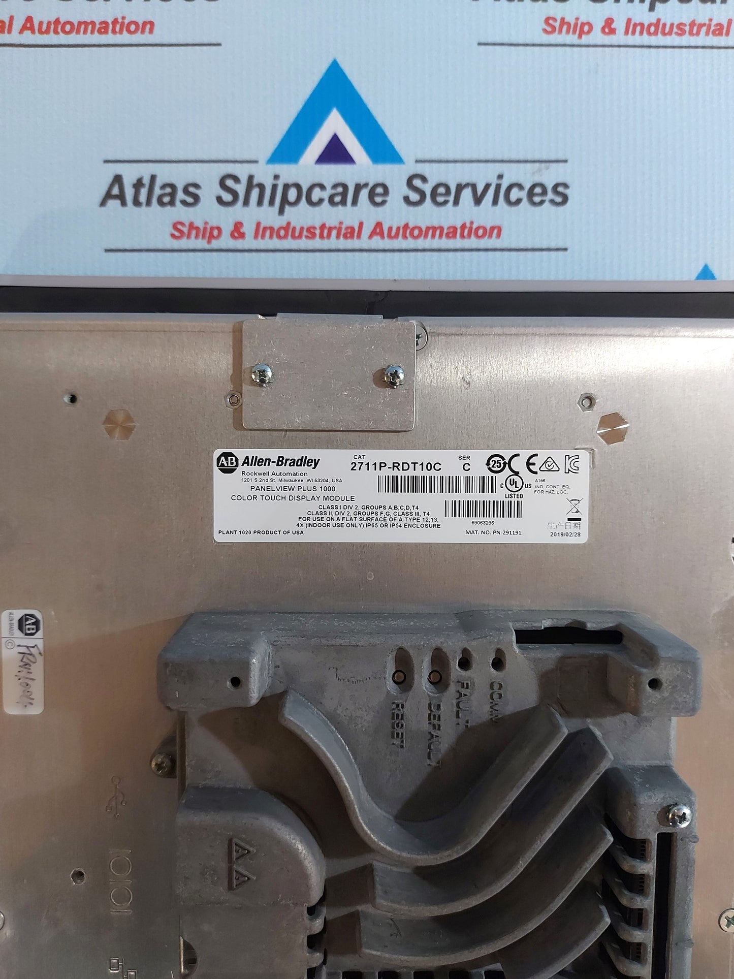 ALLEN-BRADLEY 2711P-RDT10C COLOR TOUCH DISPLAY MODULE