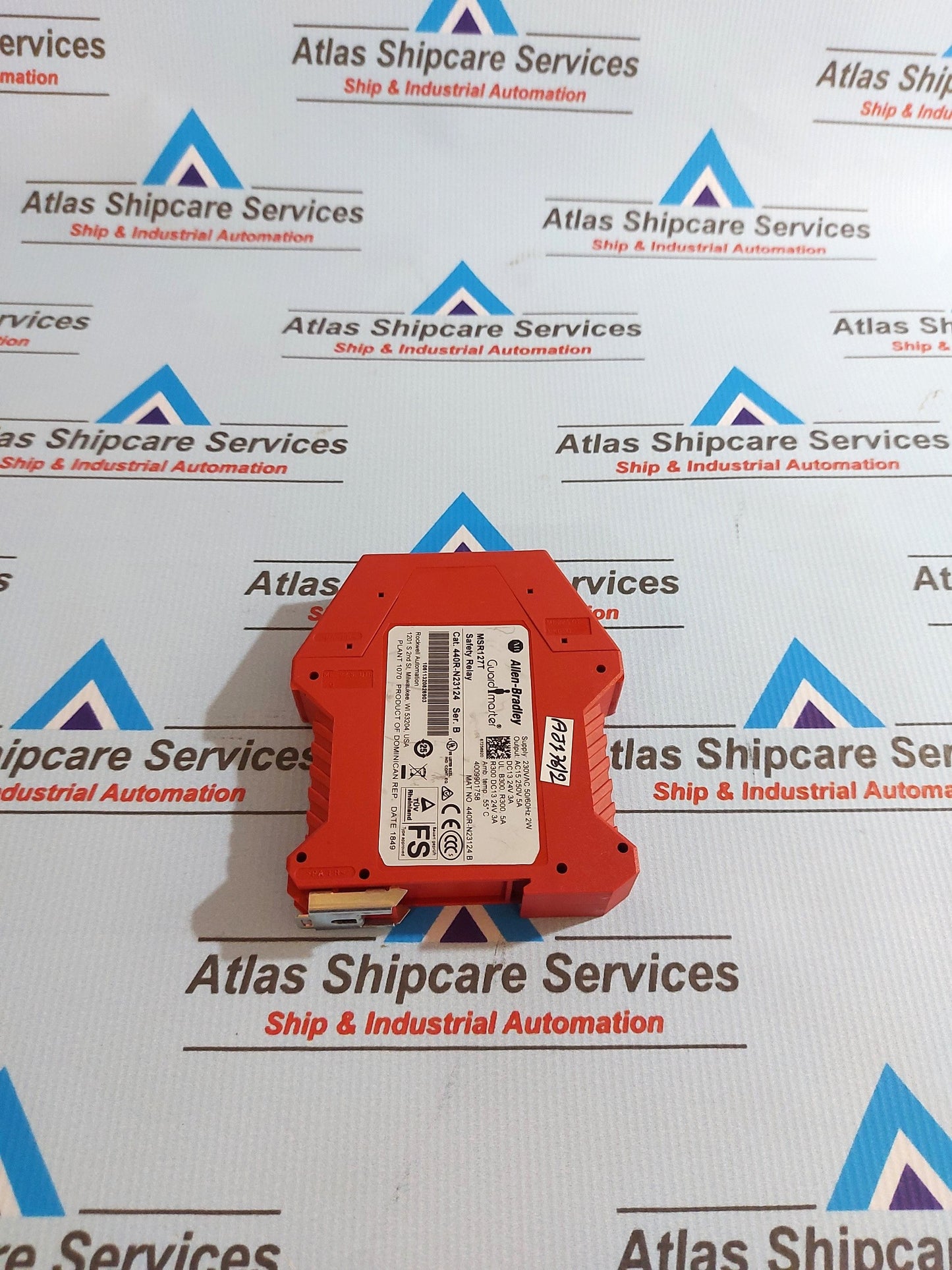 ALLEN-BRADLEY 440R-N23124 GUARDMASTER SAFETY INTERLOCK RELAY MSR127T