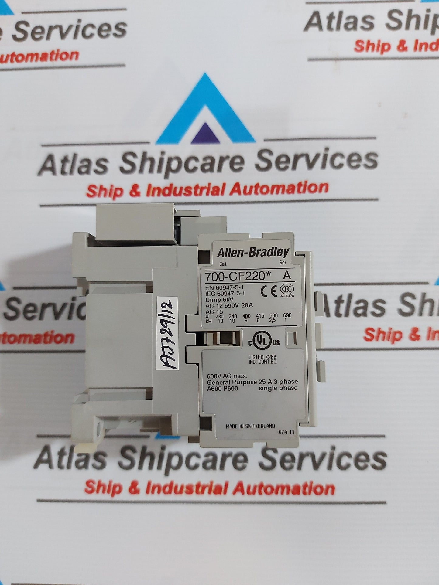 ALLEN-BRADLEY 700-CF220* SER.A CONTACTOR 120V 60Hz