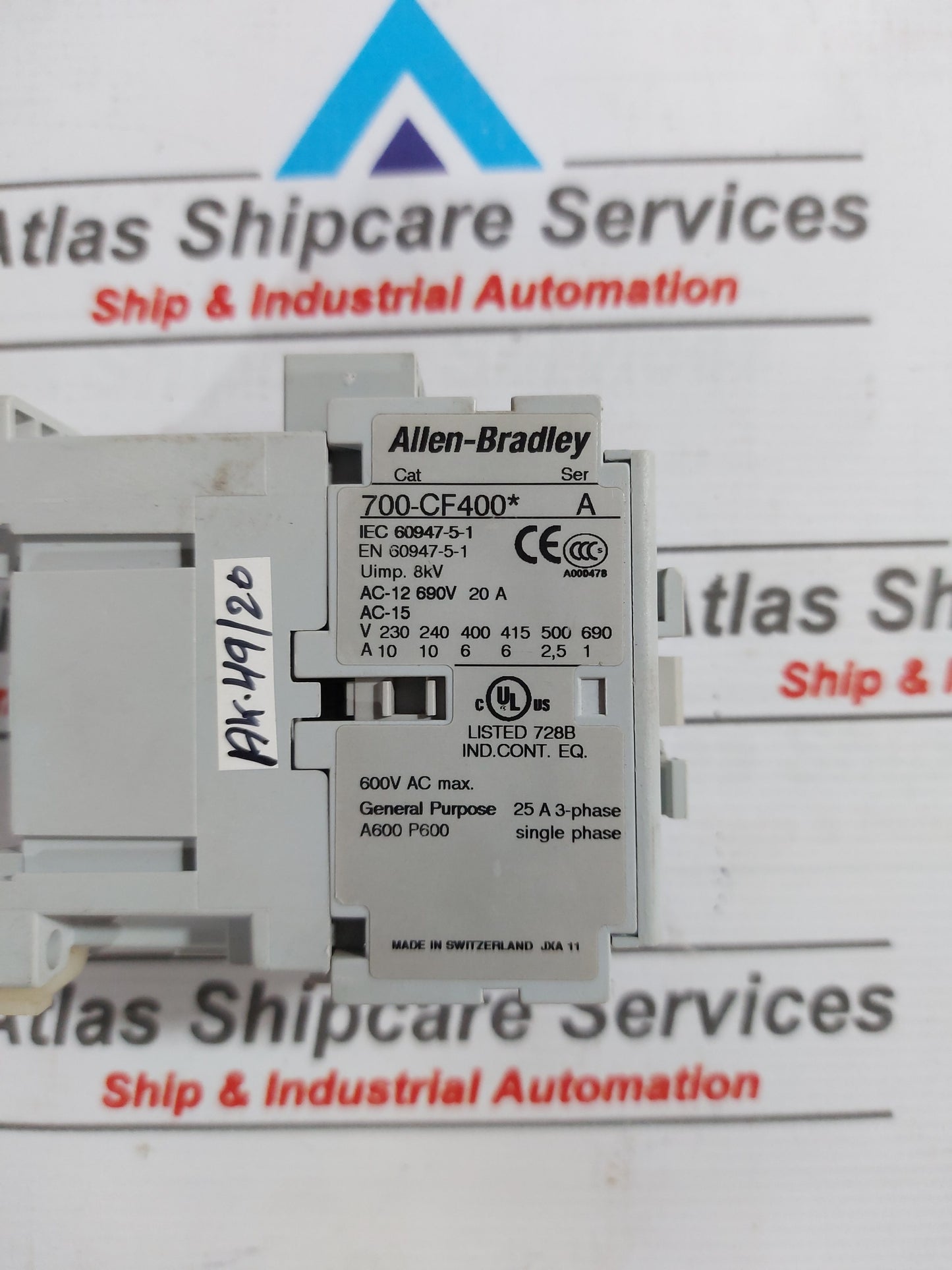 ALLEN-BRADLEY 700-CF400* SER.A CONTACTOR RELAY