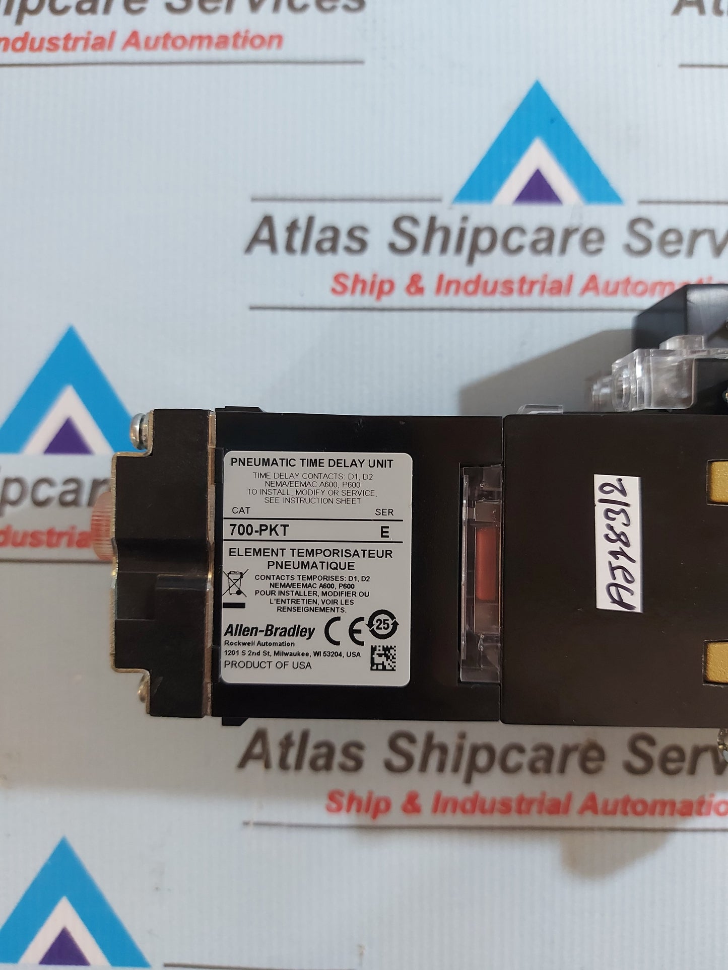 ALLEN-BRADLEY 700-PKT MASTER CONTROL PNEUMATIC TIME DELAY UNIT