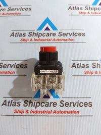 ALLEN-BRADLEY 800H-BR6A RED MOMENTARY PUSH BUTTON SER.F