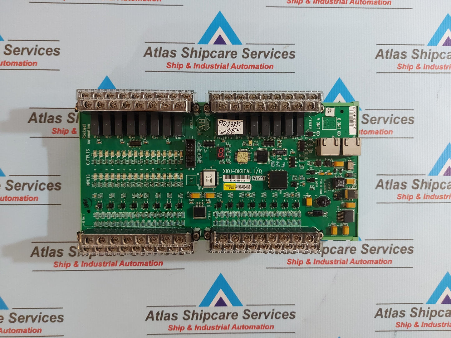 ALLEN-BRADLEY 80190-299-01/9 XI01-DIGITAL I/O MODULE 80190-300-01-R