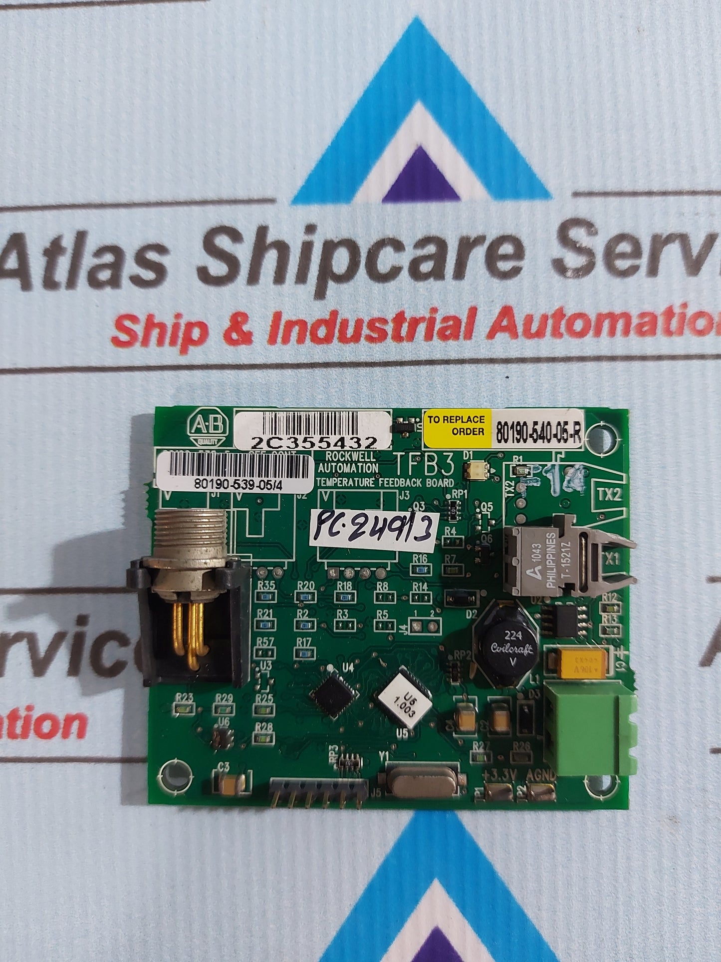 ALLEN-BRADLEY 80190-540-05-R TEMPERATURE FEEDBACK BOARD