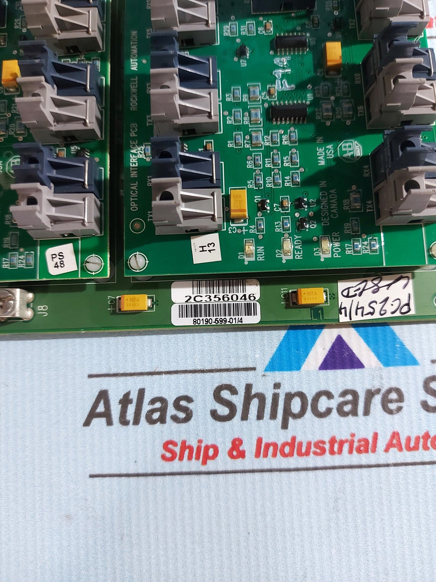 ALLEN-BRADLEY 80190-600-01-R OPTICAL INTERFACE BASE BOARD