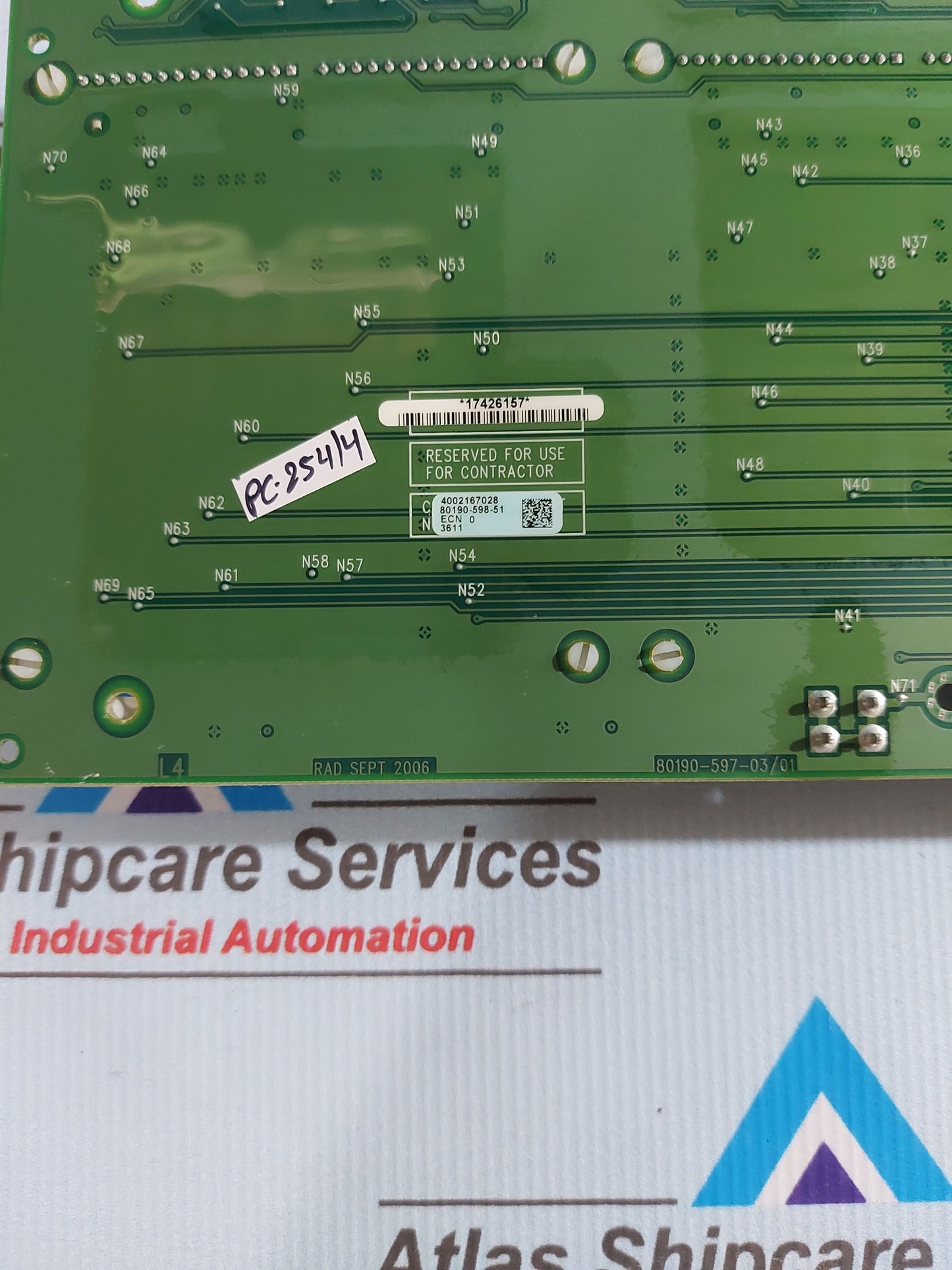 ALLEN-BRADLEY 80190-600-01-R OPTICAL INTERFACE BASE BOARD