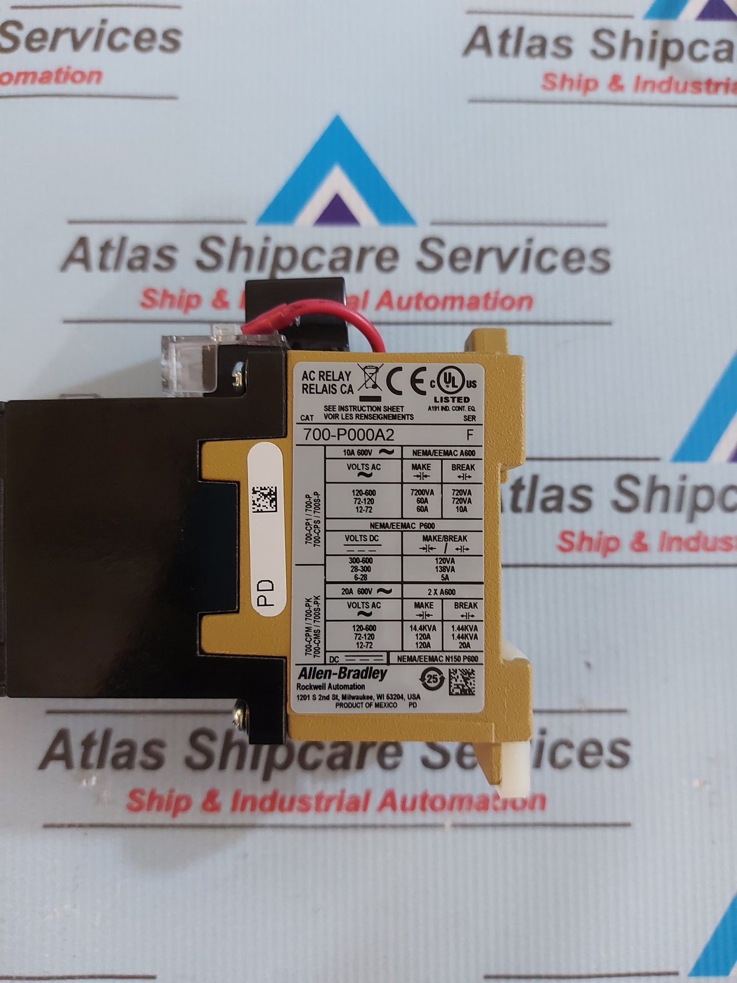 ALLEN-BRADLEY BULLETIN 700-P DIRECT DRIVE RELAY