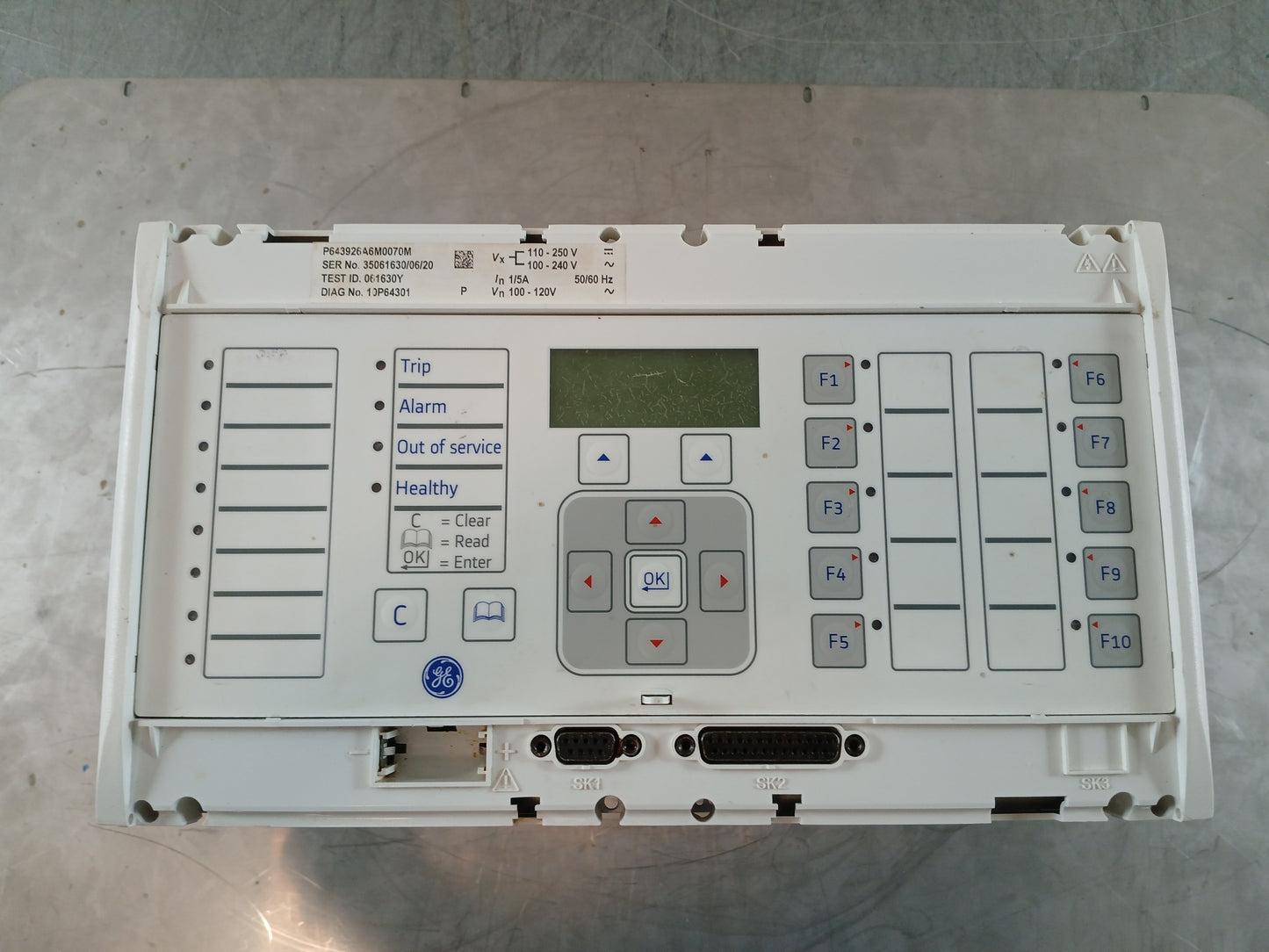 ALSTOM MICOM P643 P673926A6M0070M GENERATOR PROTECTION NUMERICAL RELAY