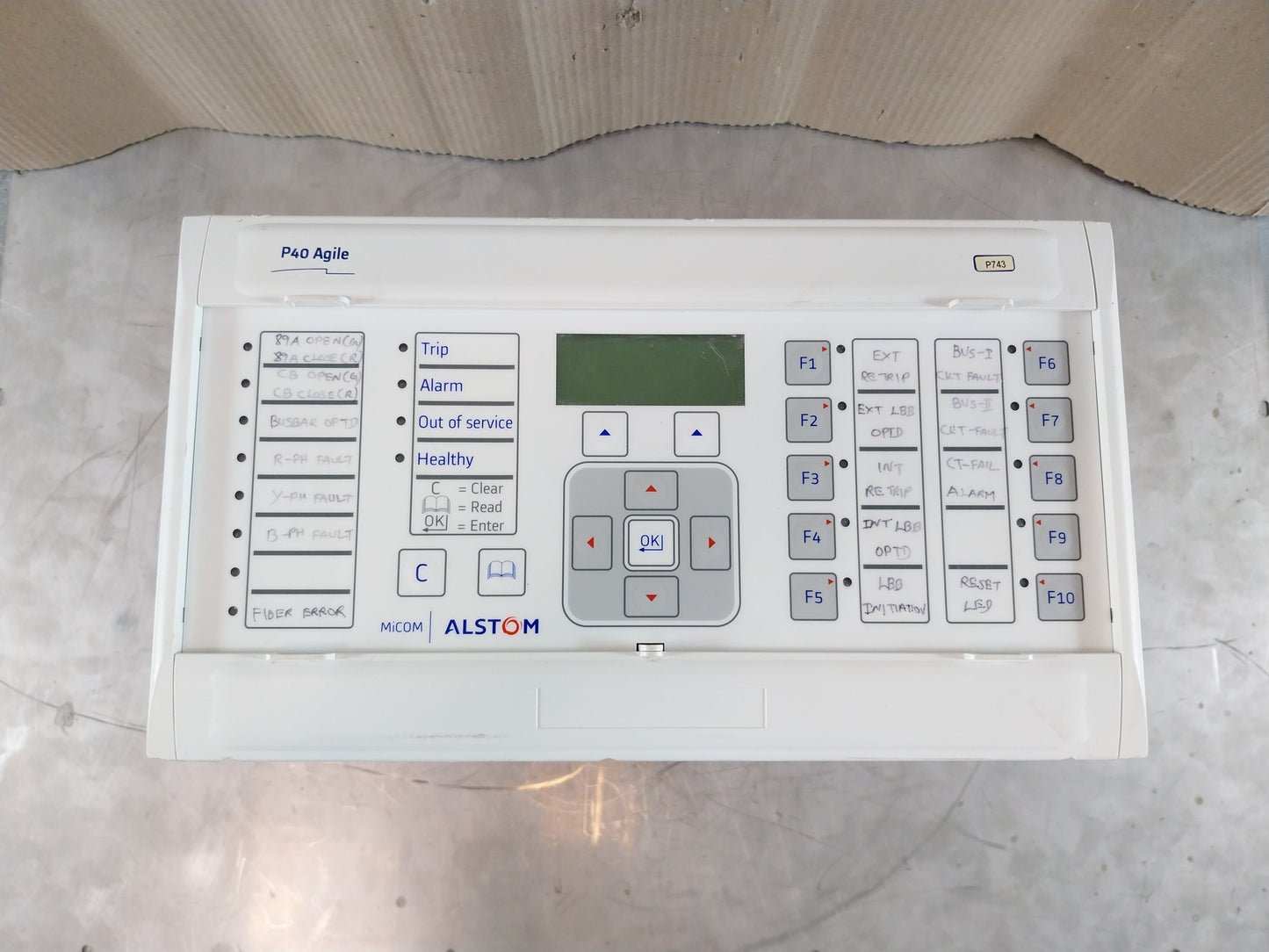 ALSTOM MICOM P743 P743916A6M0510K GENERATOR PROTECTION NUMERICAL RELAY