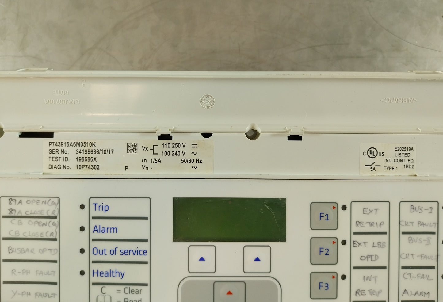 ALSTOM MICOM P743 P743916A6M0510K GENERATOR PROTECTION NUMERICAL RELAY
