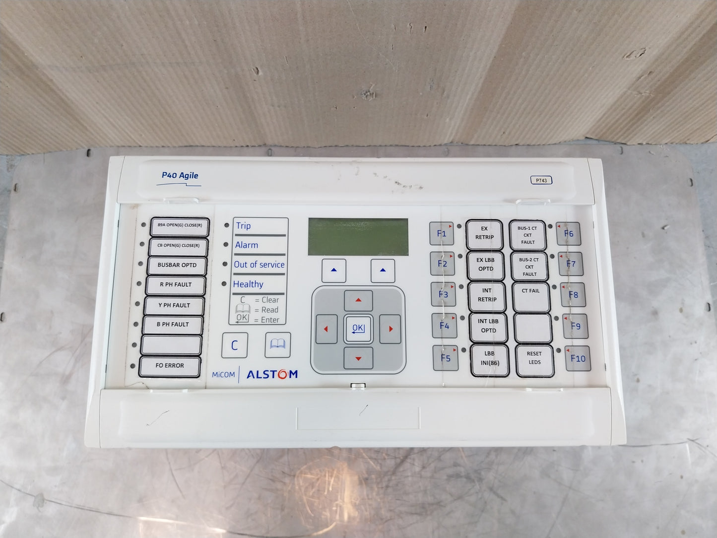 ALSTOM MICOM P743 P743916A6M0510K GENERATOR PROTECTION NUMERICAL RELAY