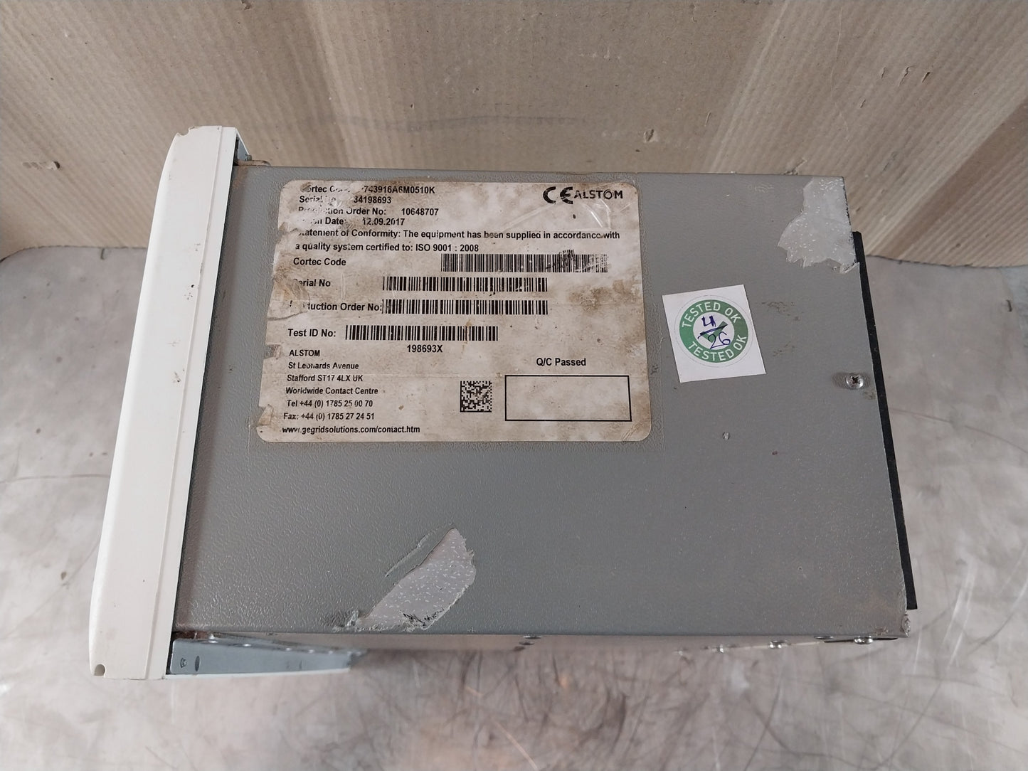 ALSTOM MICOM P743 P743916A6M0510K GENERATOR PROTECTION NUMERICAL RELAY