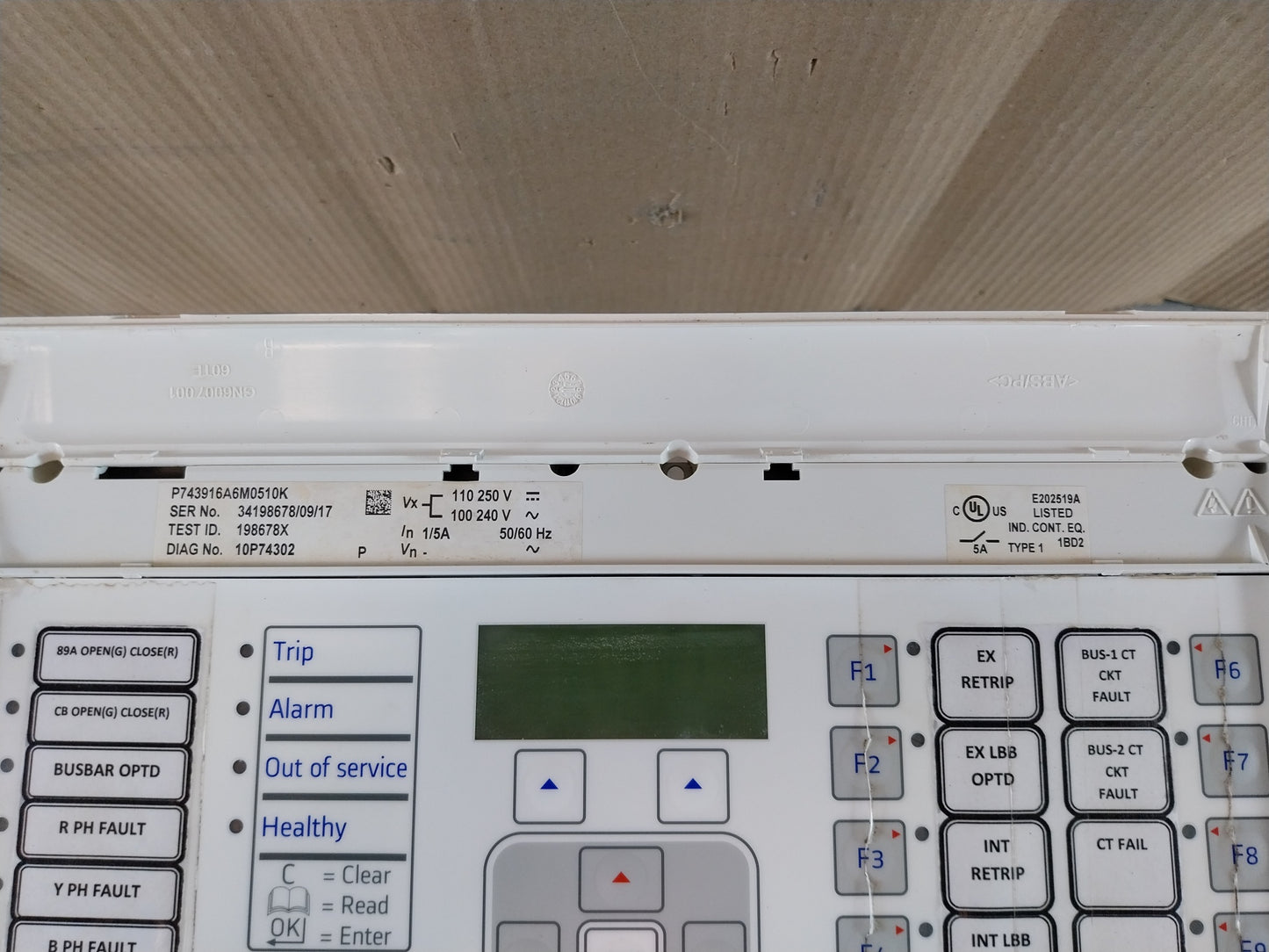 ALSTOM MICOM P743 P743916A6M0510K GENERATOR PROTECTION NUMERICAL RELAY
