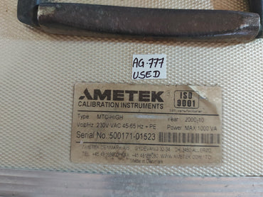 AMETEK MTC-HIGH TEMPERATURE CALIBRATOR