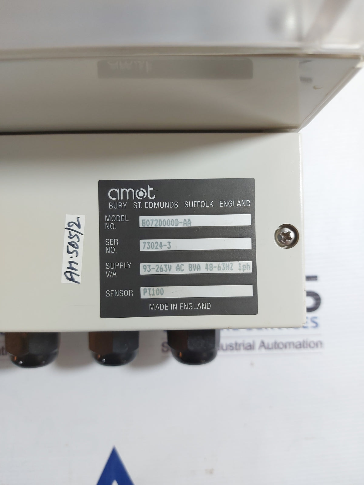 AMOT 8072D000D-AA ELECTRIC PID VALVE CONTROLLER 93-263V AC 8VA 48-63Hz&nbsp;