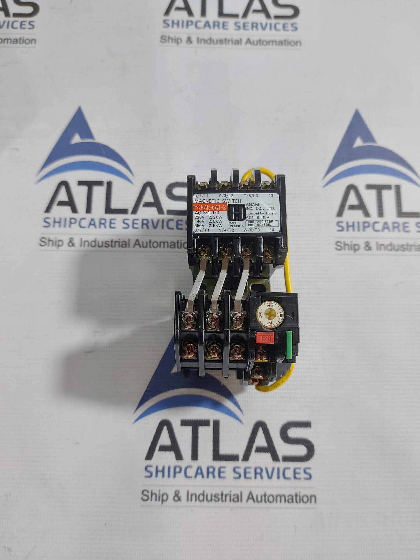 ANAM PAK-6 AT-3 MAGNETIC SWITCH WITH RELAY 15A 200-220V